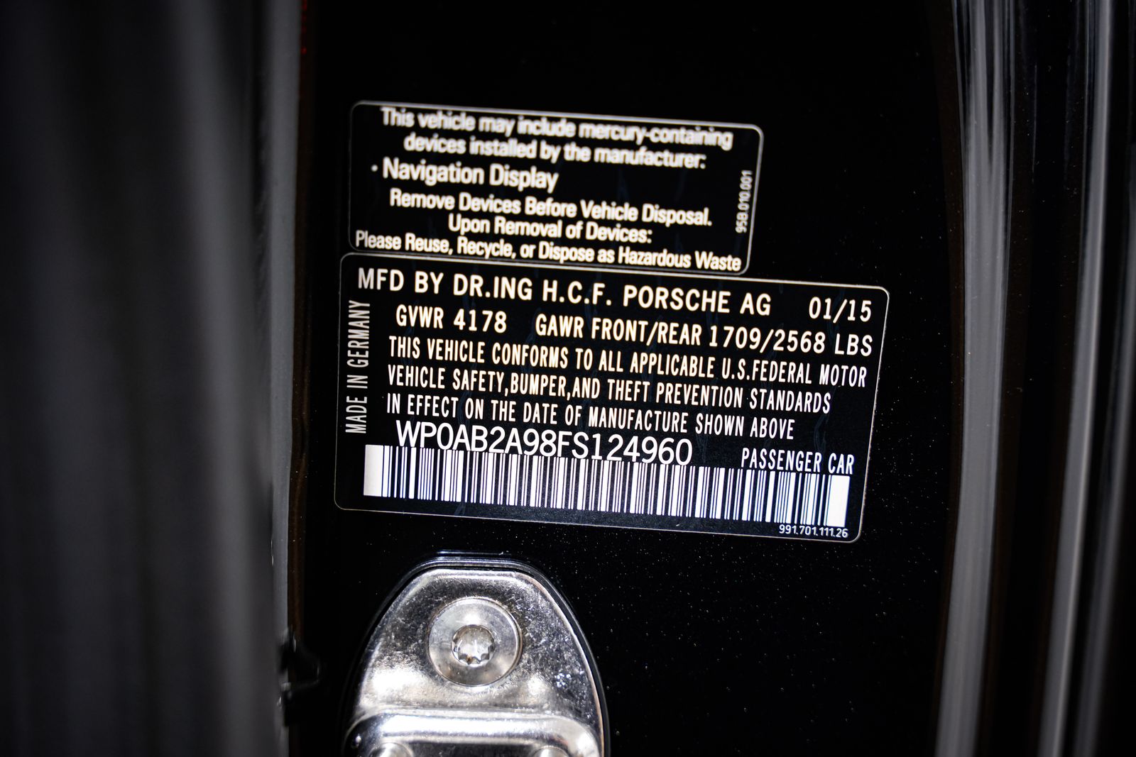 2015 Porsche 911 Carrera 4S — photo 44