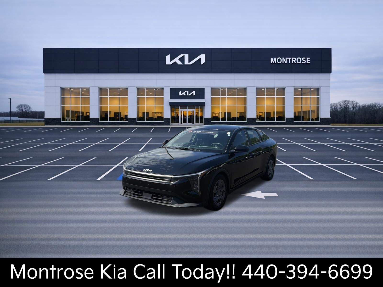 Aurora Black 2025 Kia K4 Sedan Front-Wheel Drive Continuously Variable Transmission