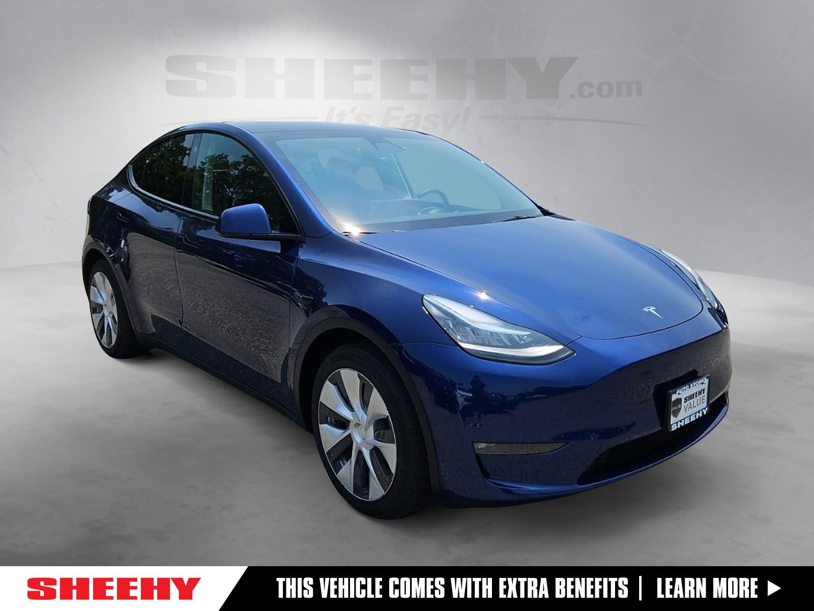 Deep Blue Metallic 2021 Tesla Model Y SUV / Crossover All-Wheel Drive 1-Speed Automatic