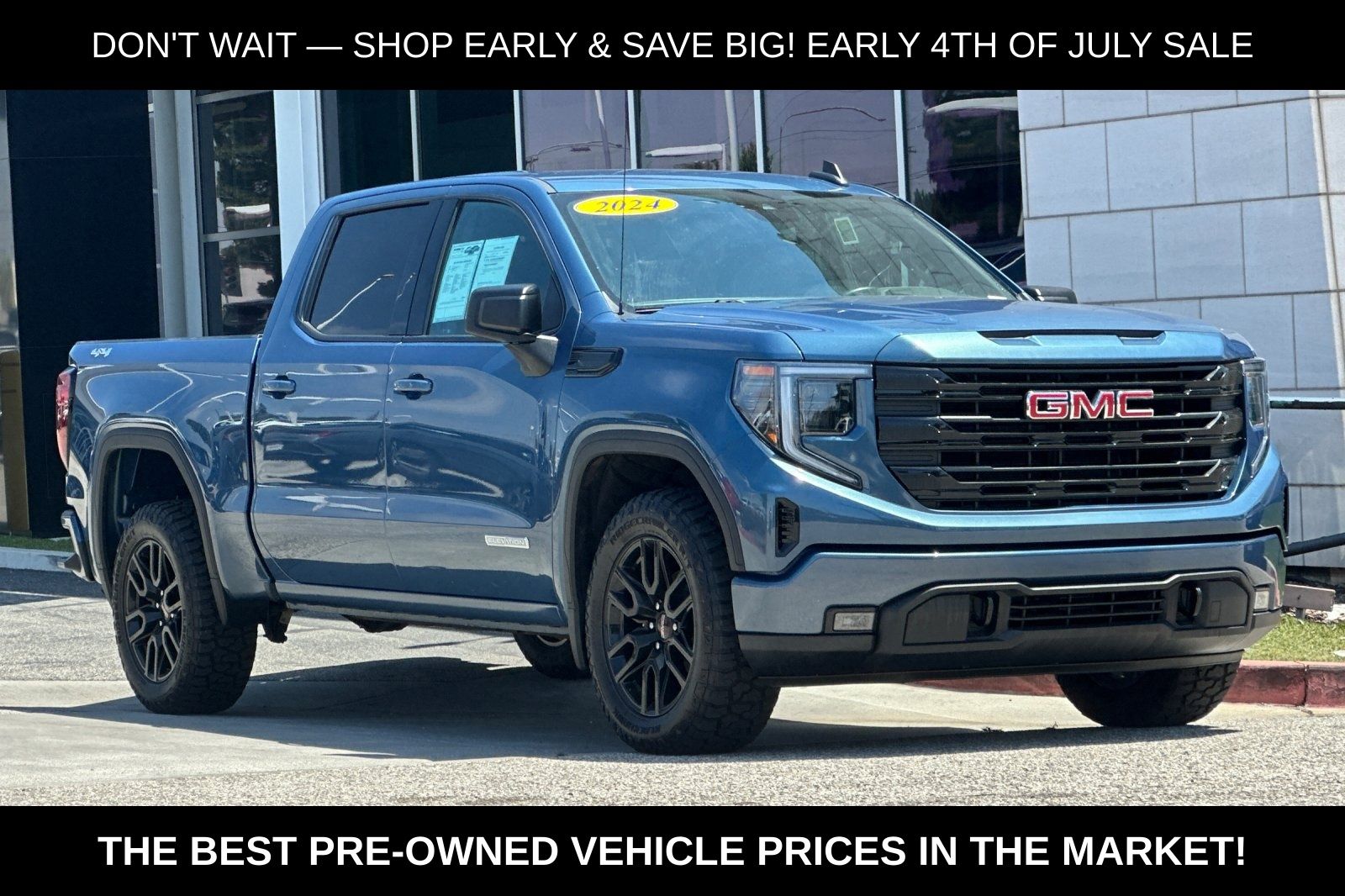 Downpour Metallic 2024 GMC Sierra 1500 Pickup Truck Four-Wheel Drive 8-Speed Automatic