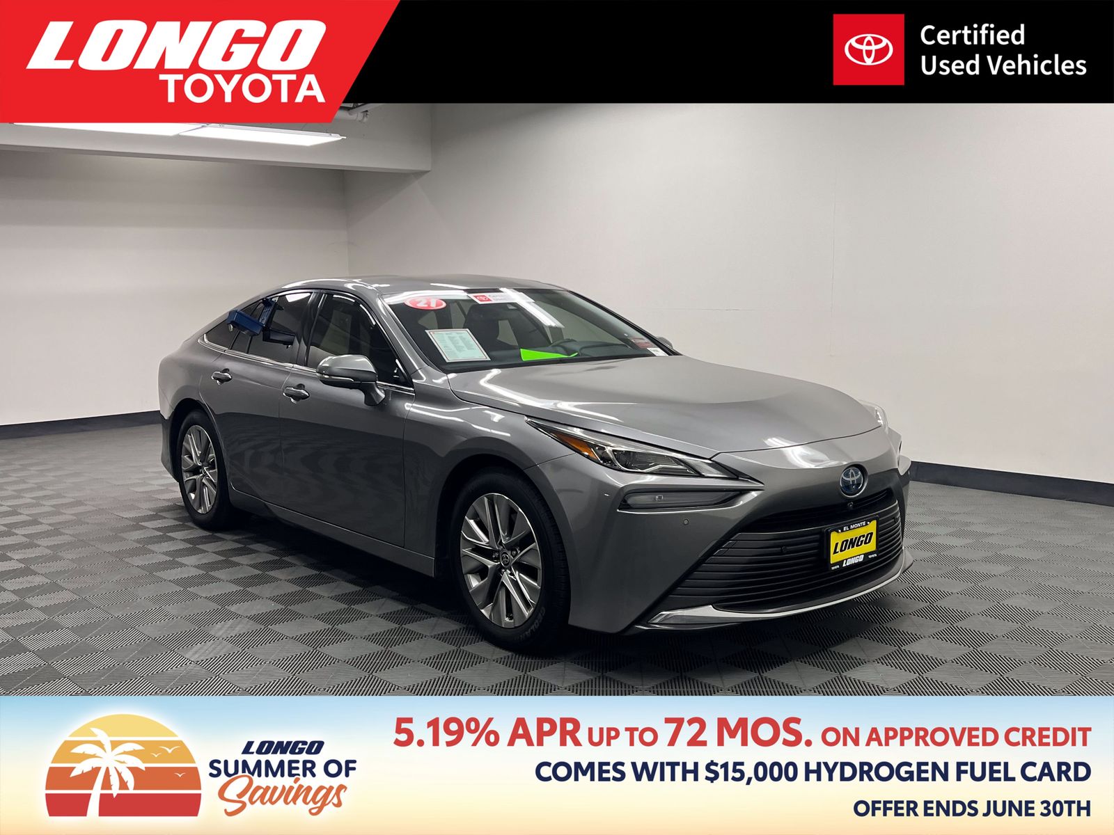 used 2021 Toyota Mirai car, priced at $11,188