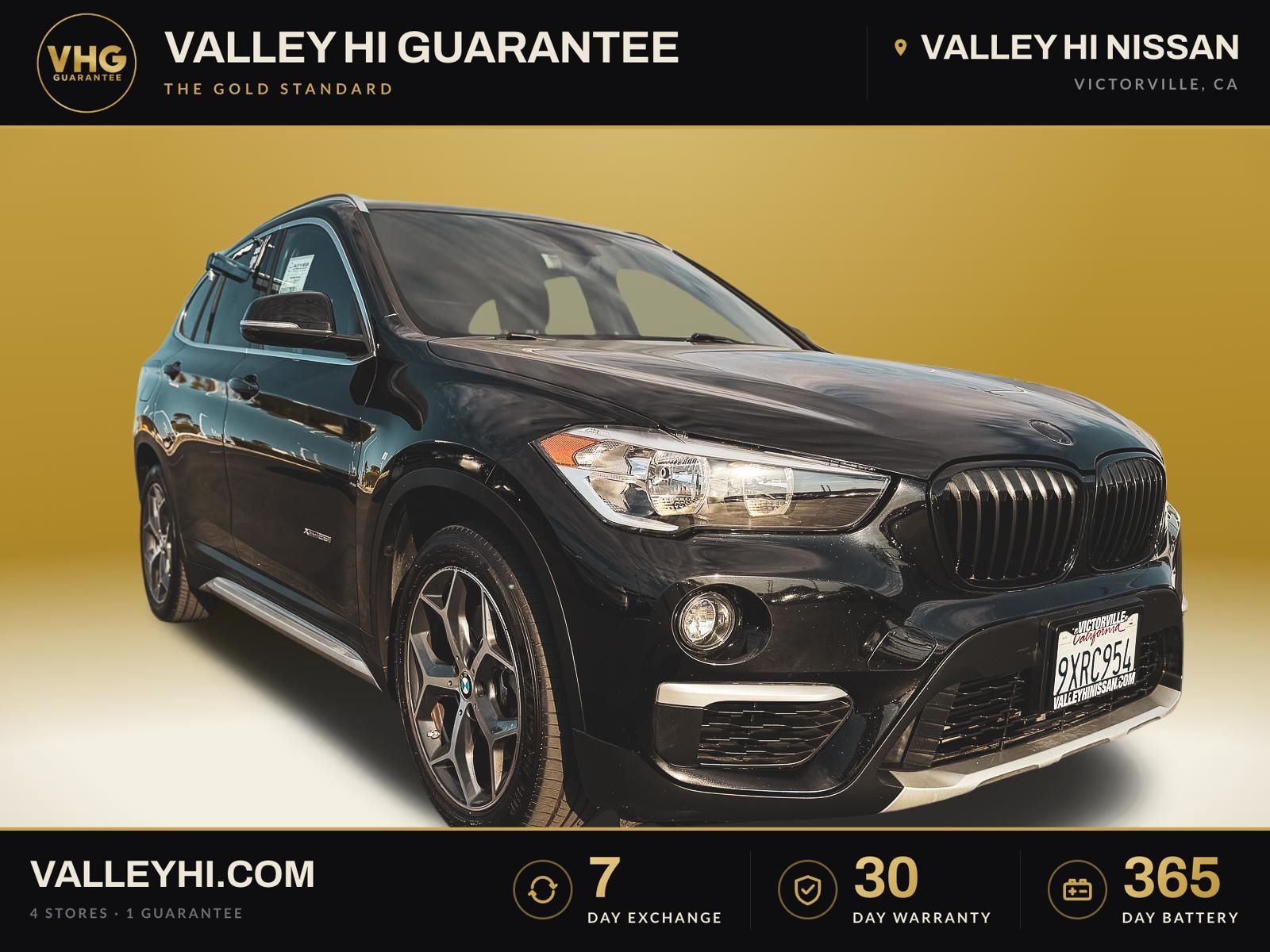 Jet Black 2018 BMW X1 SUV / Crossover All-Wheel Drive 8-Speed Automatic
