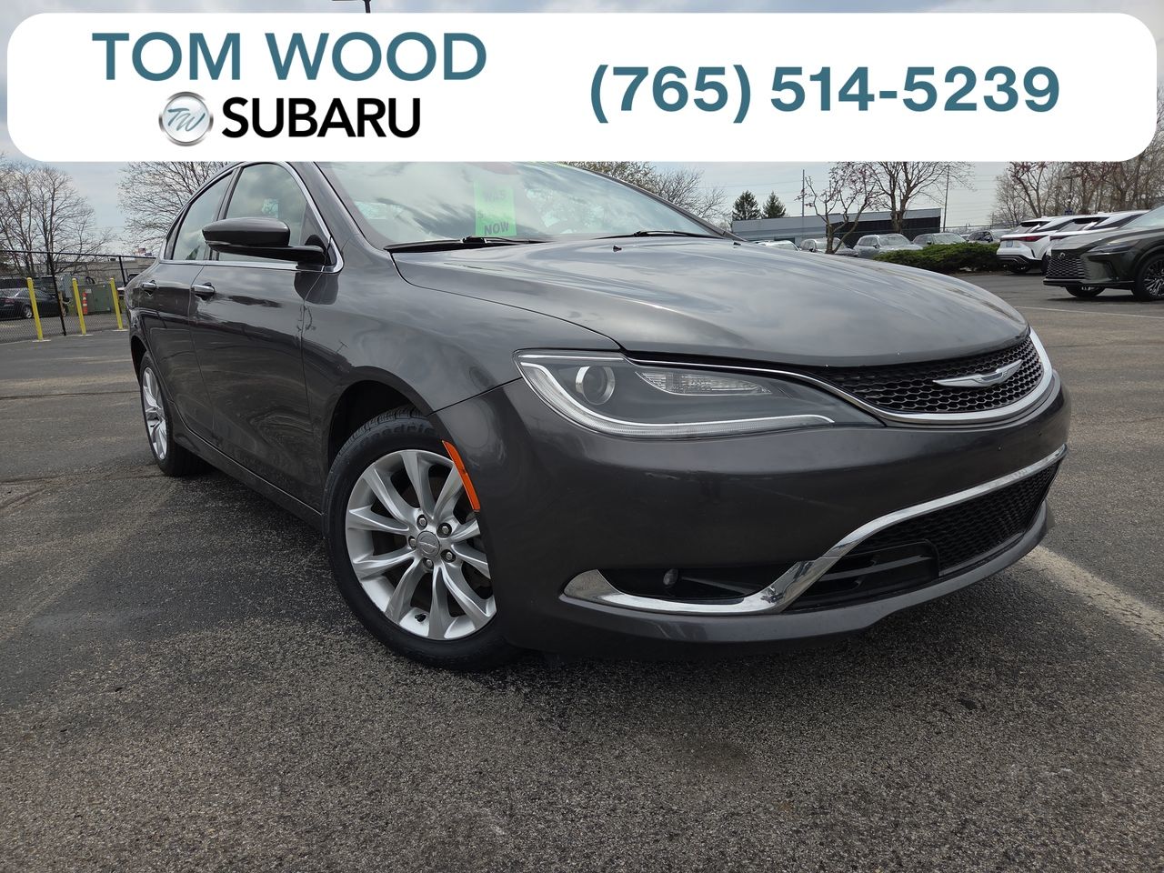 Gray (Granite Crystal Metallic Clearcoat) 2015 Chrysler 200 C Sedan FWD Sedan Front-Wheel Drive 9-Speed Automatic