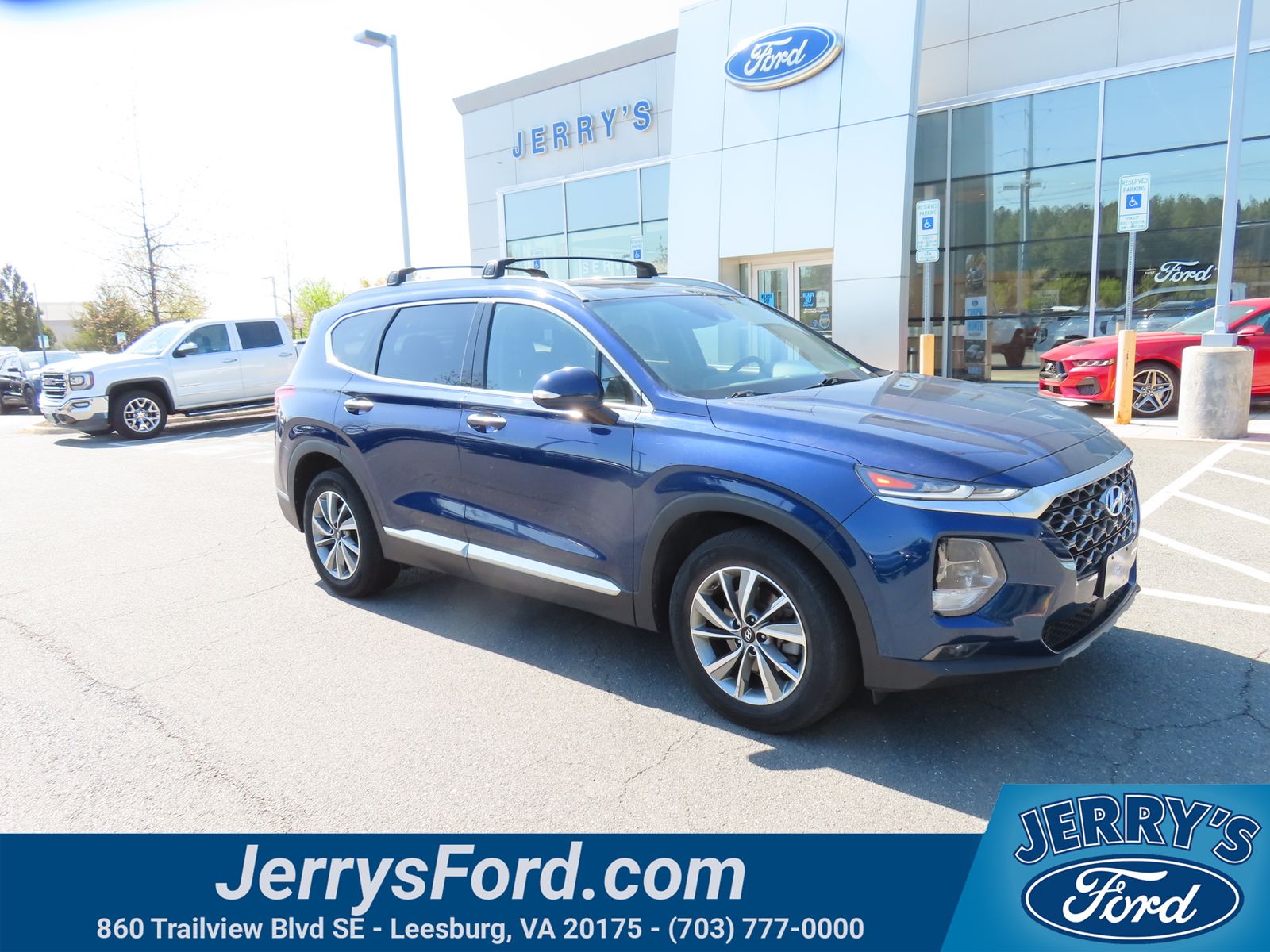 Stormy Blue 2020 Hyundai Santa Fe 2.4L SEL AWD SUV / Crossover All-Wheel Drive 8-Speed Automatic
