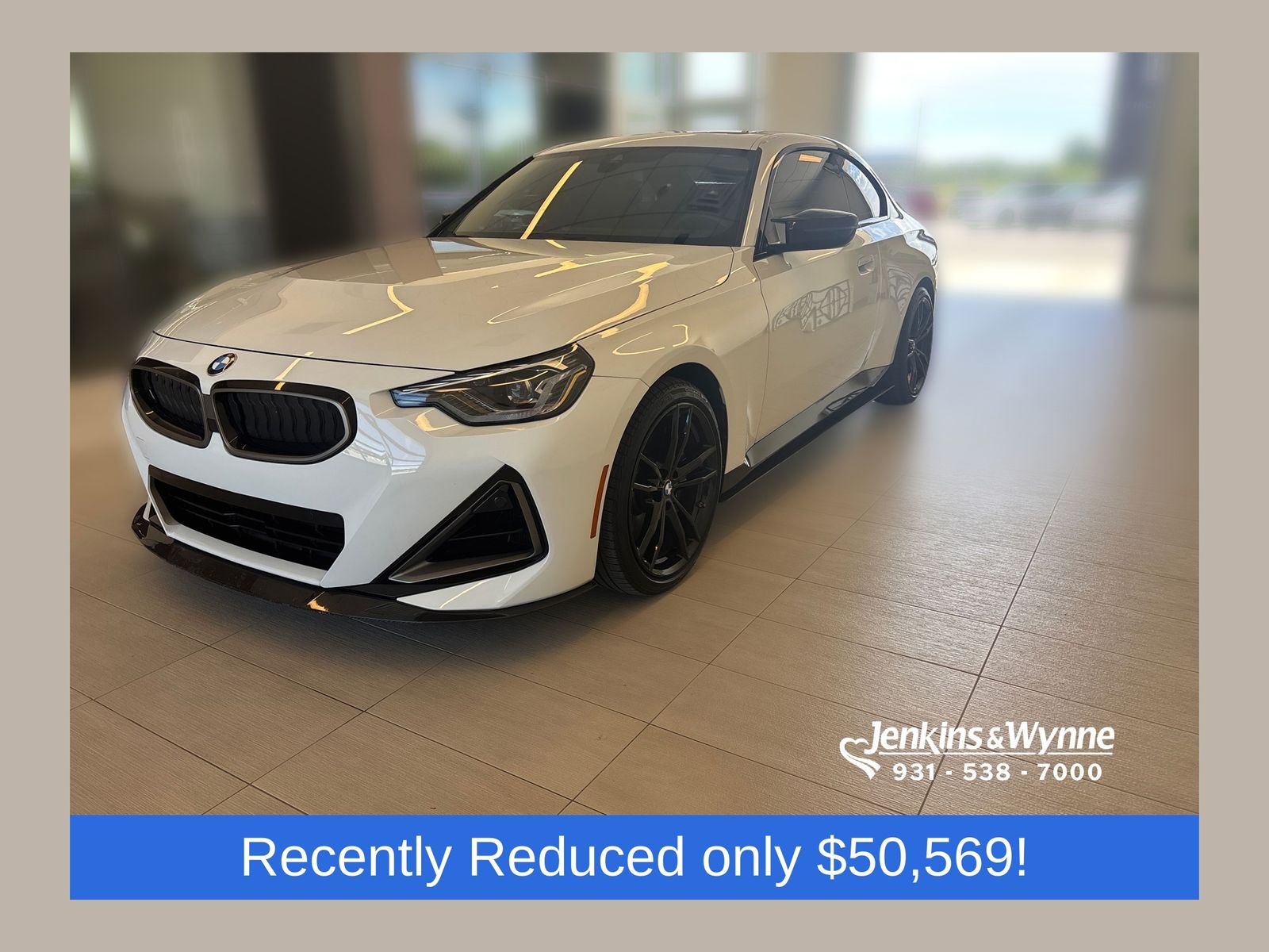 Alpine White 2024 BMW 2 Series Coupe All-Wheel Drive 8-Speed Automatic