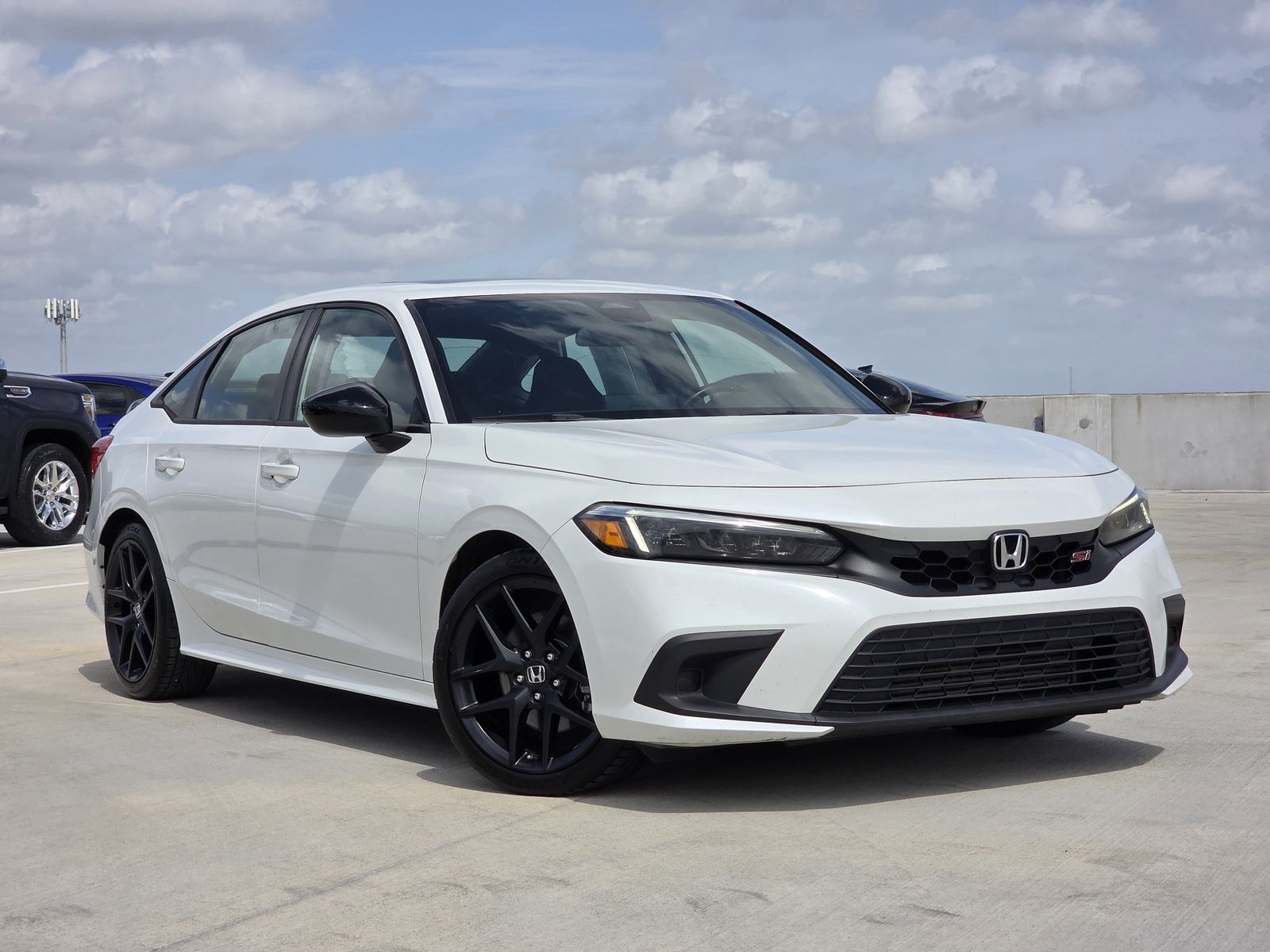 Platinum White Pearl 2022 Honda Civic Si FWD Sedan Front-Wheel Drive 6-Speed Manual