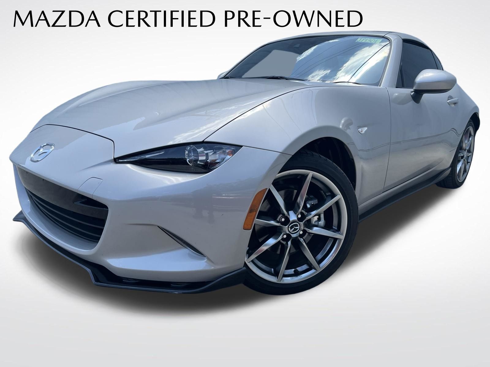Gray (Platinum Quartz Metallic) 2023 Mazda MX-5 Miata Convertible Rear-Wheel Drive 6-Speed Manual