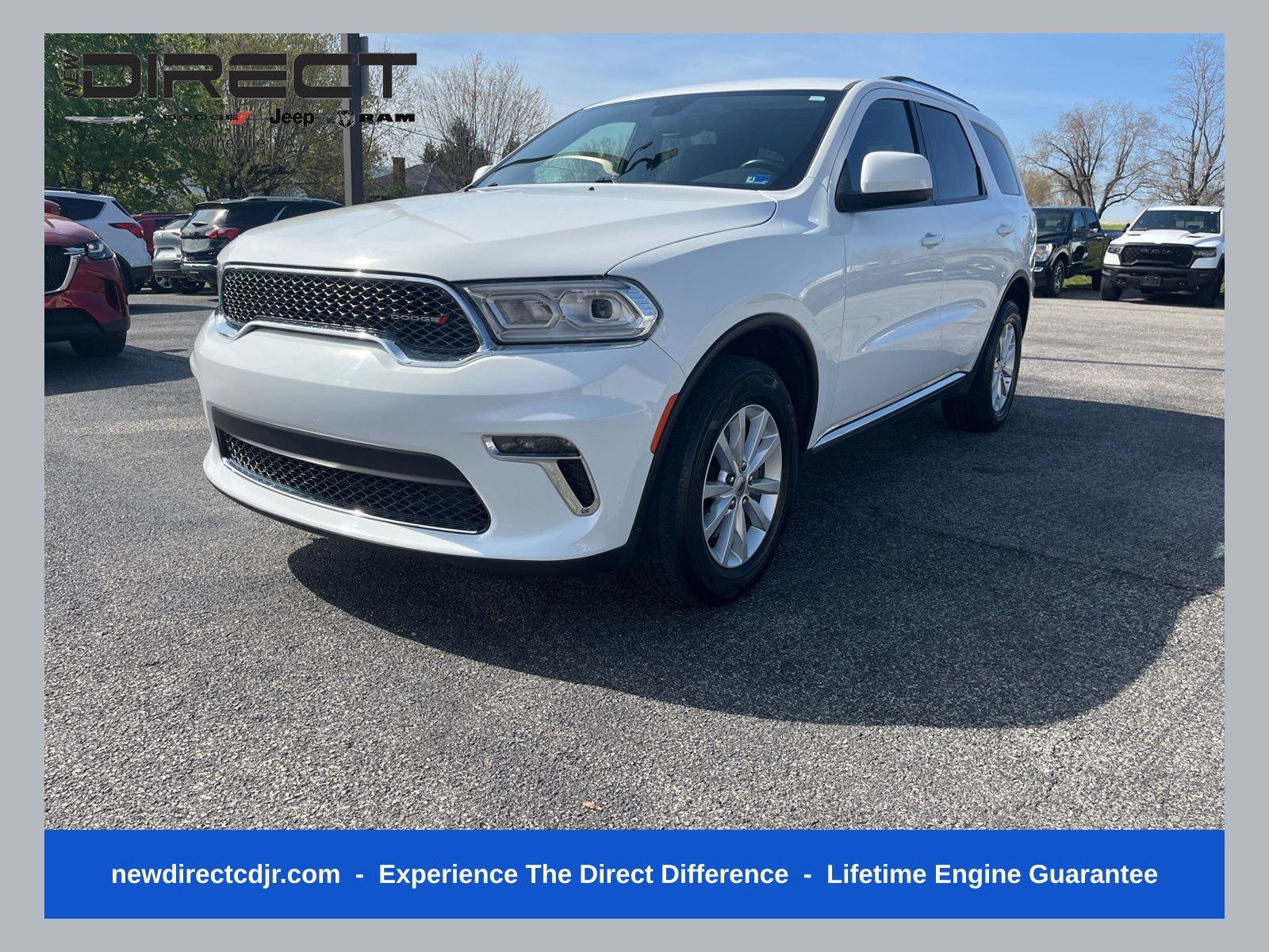 White Knuckle Clearcoat 2021 Dodge Durango SUV / Crossover All-Wheel Drive 8-Speed Automatic