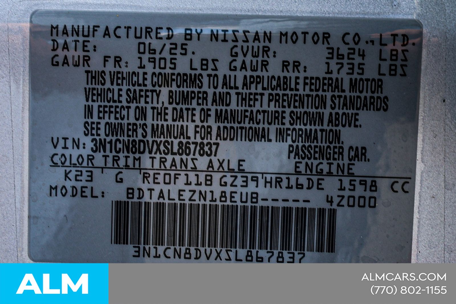 Used 2025 Silver Nissan 1.6 S image 44