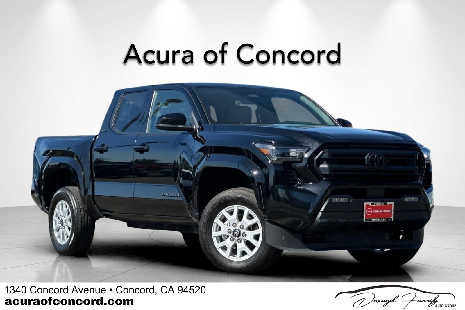 Black 2025 Toyota Tacoma Pickup Truck Four-Wheel Drive 8-Speed Automatic