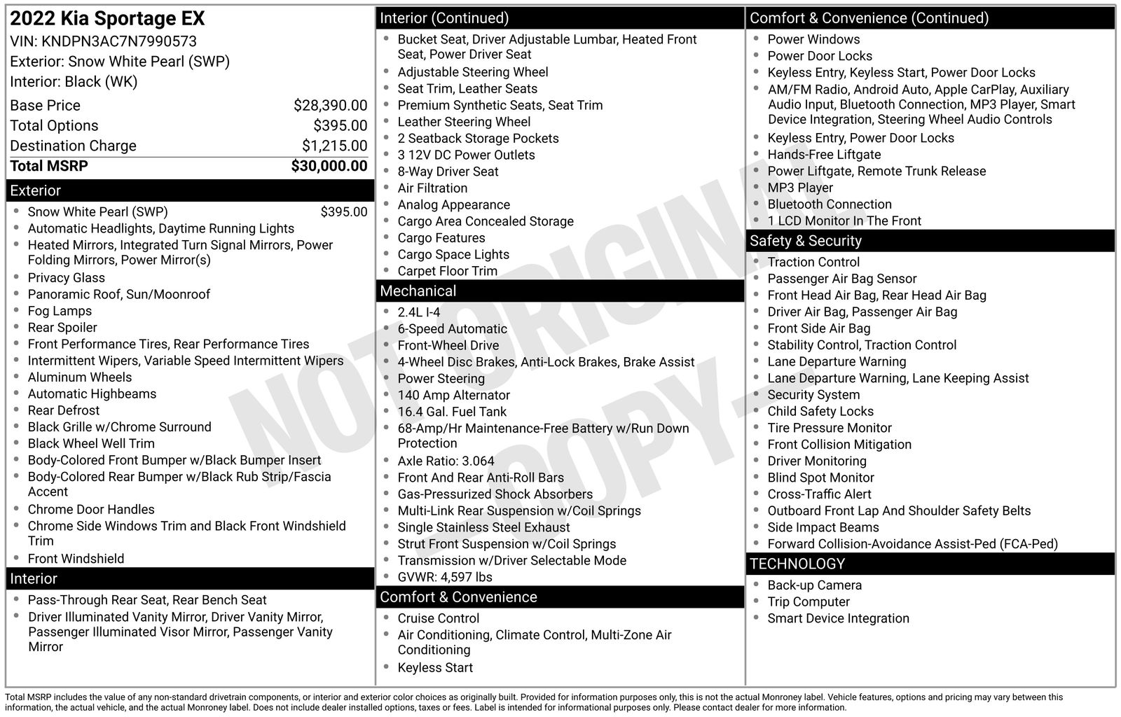 Used Car 2022 Kia Sportage  Ex For Sale Under $20,000 In Austin, Texas