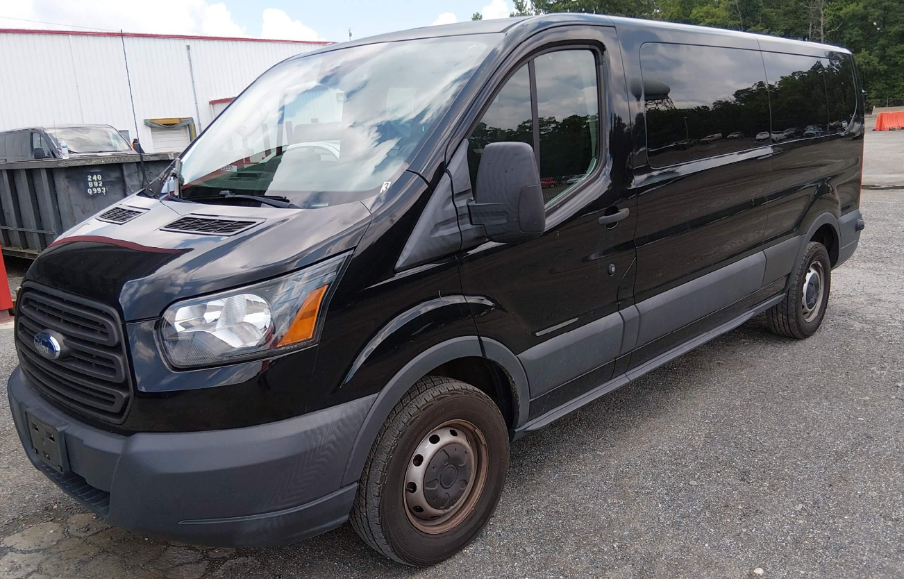 Shadow Black 2018 Ford Transit Passenger Van Rear-Wheel Drive 6-Speed Automatic Overdrive