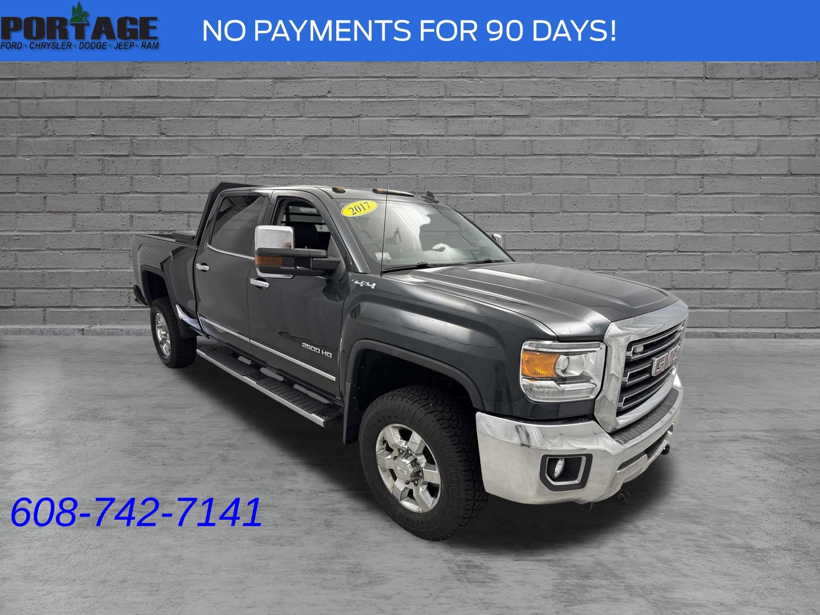 Dark Slate Metallic 2017 GMC Sierra 2500HD Pickup Truck Four-Wheel Drive 6-Speed Automatic Overdrive