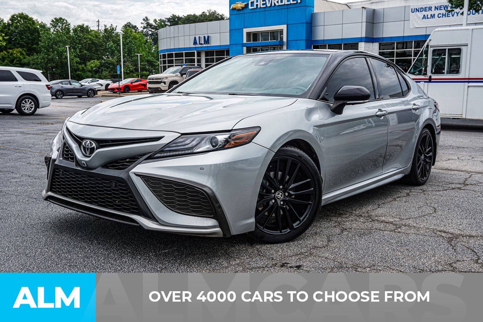 Used 2021 Silver Toyota XSE V6 image 2