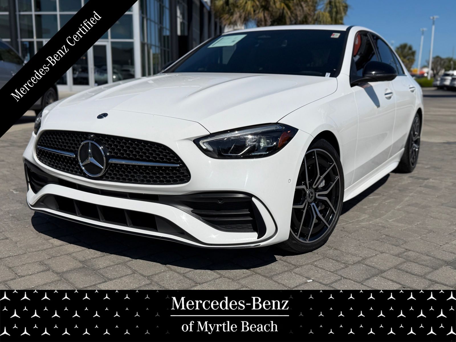 Polar White 2022 Mercedes-Benz C-Class C 300 Sedan RWD Sedan Rear-Wheel Drive 9-Speed Automatic