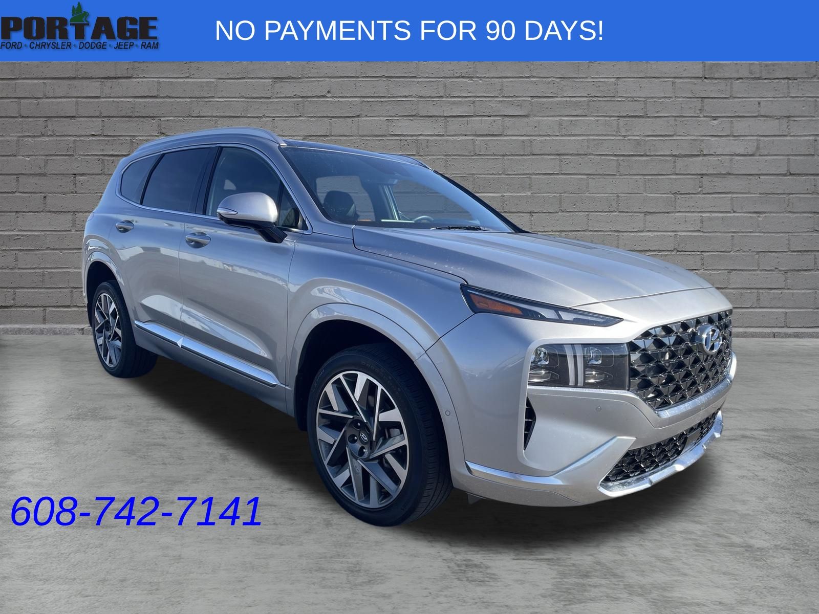 Shimmering Silver Pearl 2023 Hyundai Santa Fe SUV / Crossover All-Wheel Drive Automatic