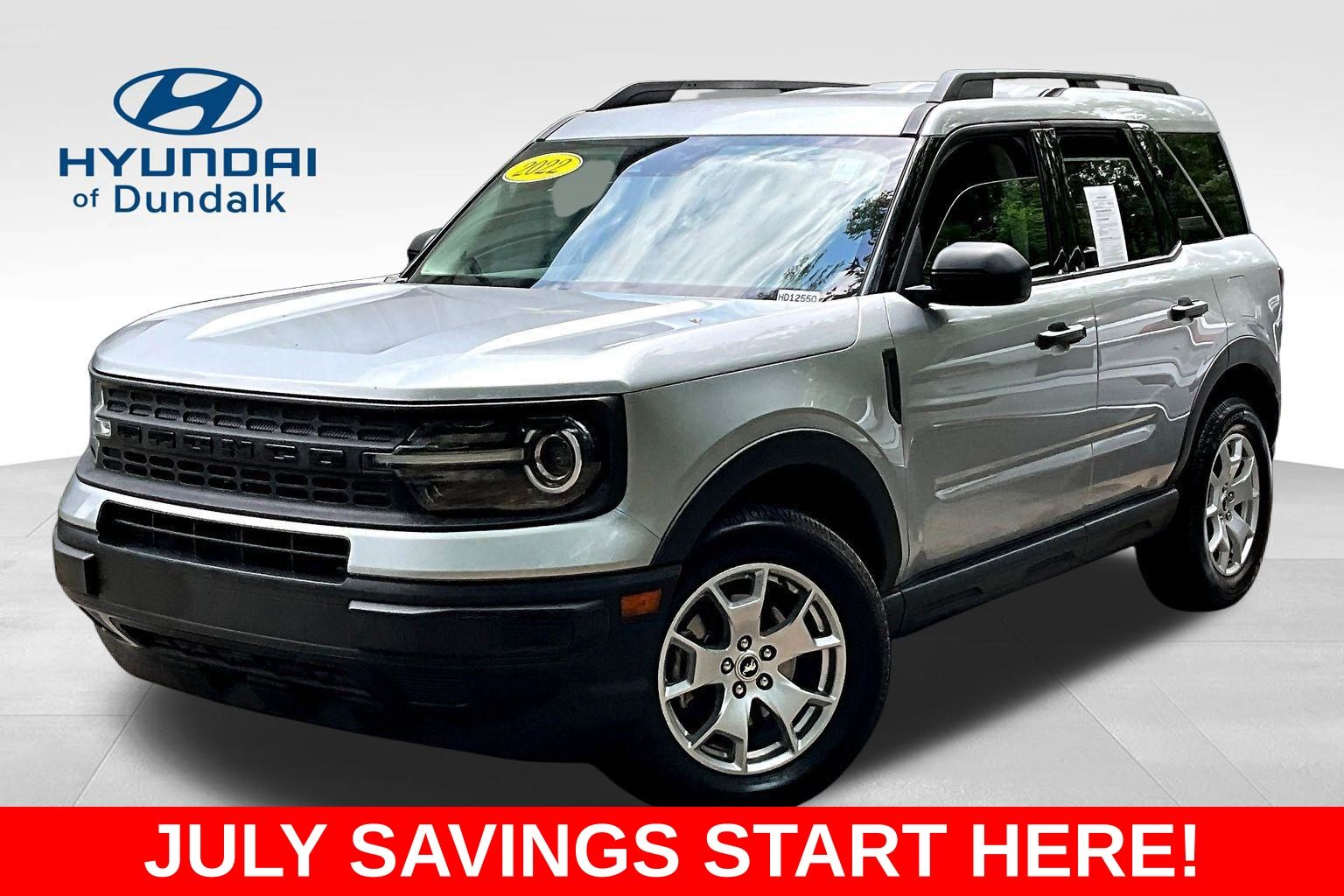 Silver Metallic 2022 Ford Bronco Sport SUV / Crossover All-Wheel Drive 8-Speed Automatic
