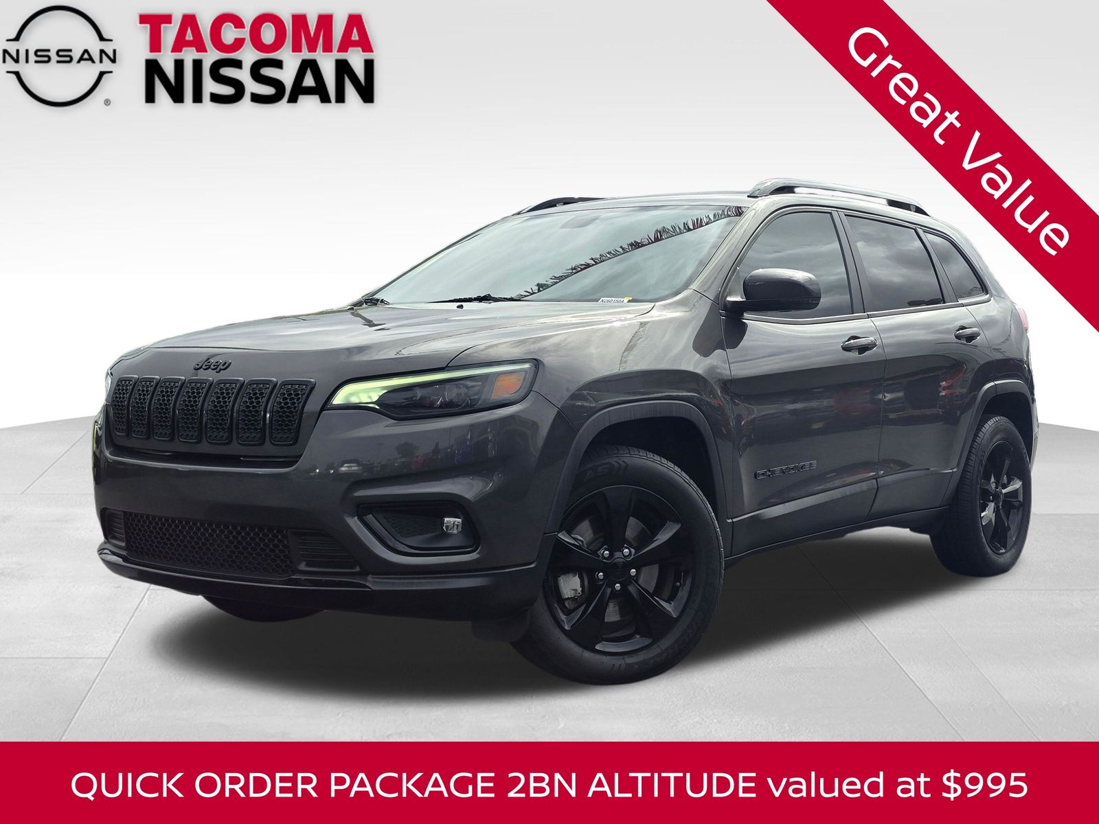Gray (Granite Crystal Metallic Clearcoat) 2019 Jeep Cherokee Latitude Plus 4WD SUV / Crossover Four-Wheel Drive 9-Speed Automatic