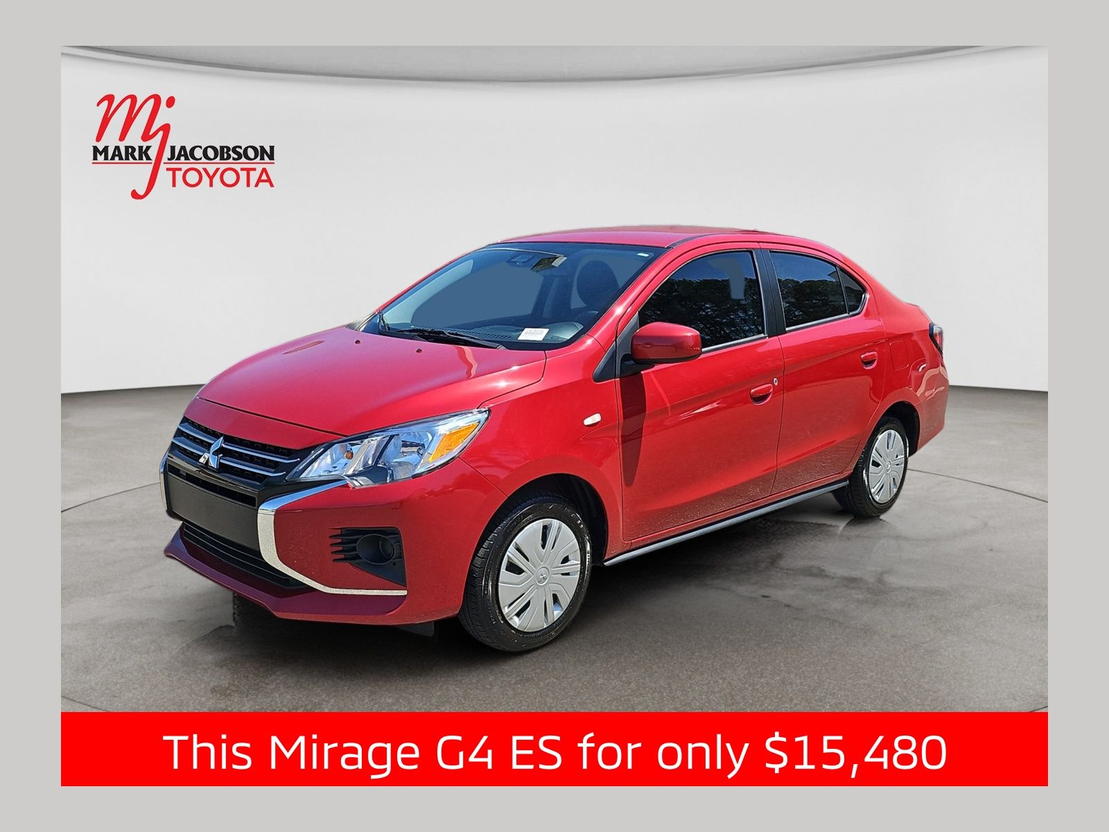 Infrared Metallic 2024 Mitsubishi Mirage G4 Sedan Front-Wheel Drive Continuously Variable Transmission