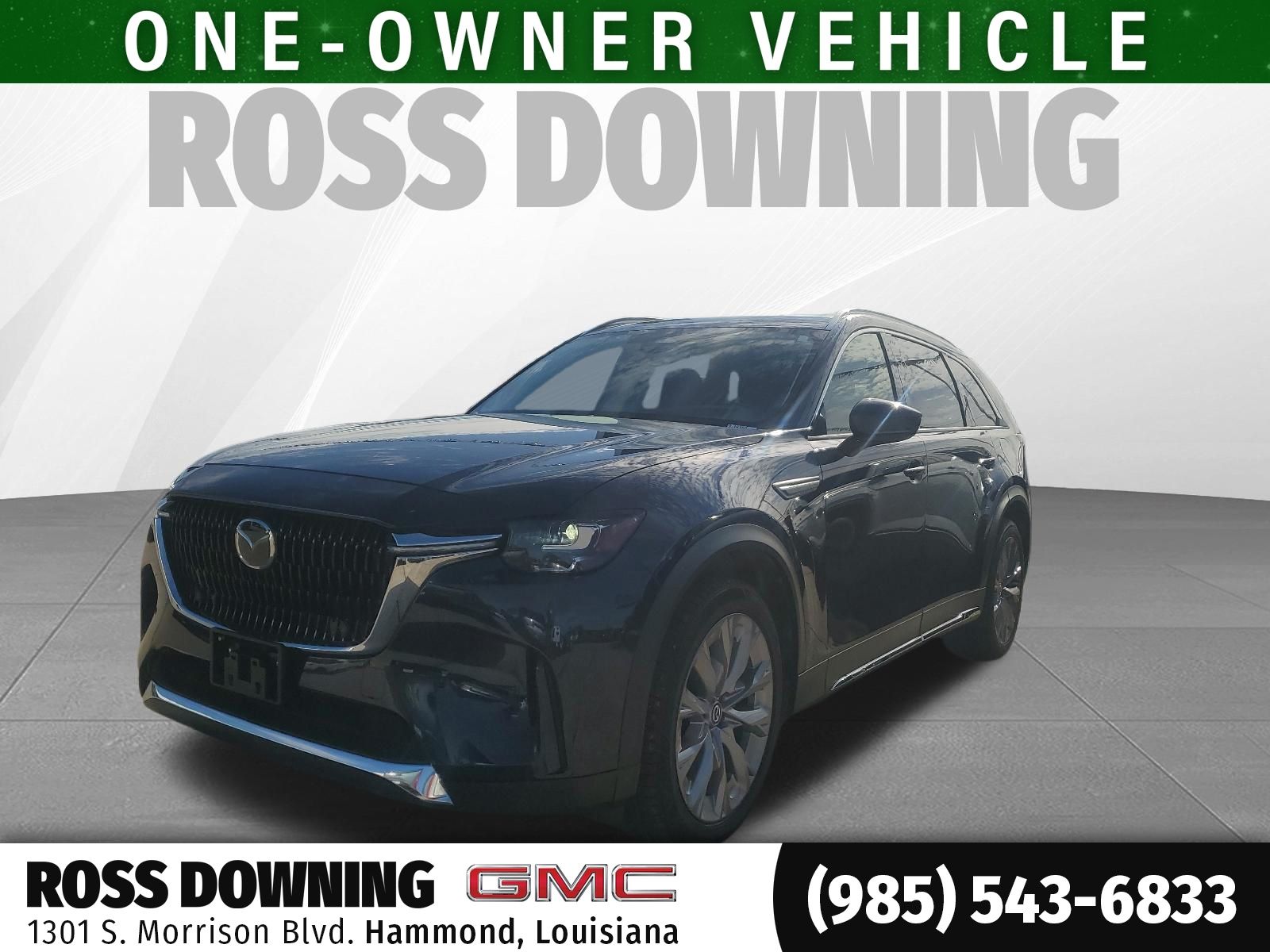 Deep Crystal Blue Mica 2024 Mazda CX-90 3.3 Turbo Premium AWD SUV / Crossover All-Wheel Drive 8-Speed Automatic