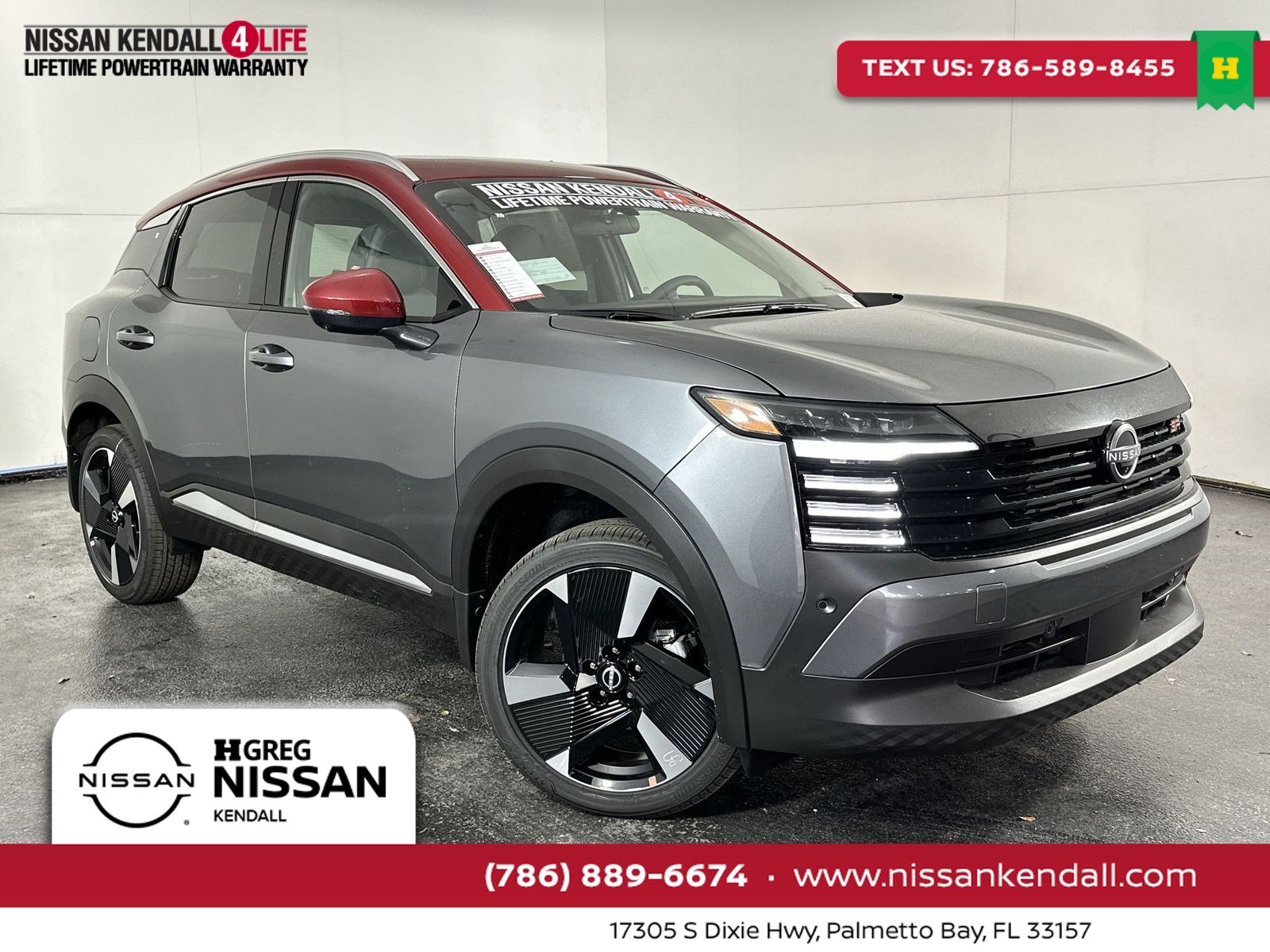 Red (Gun Metallic/Scarlet Ember Tintcoat) 2026 Nissan Kicks SUV / Crossover Front-Wheel Drive Continuously Variable Transmission