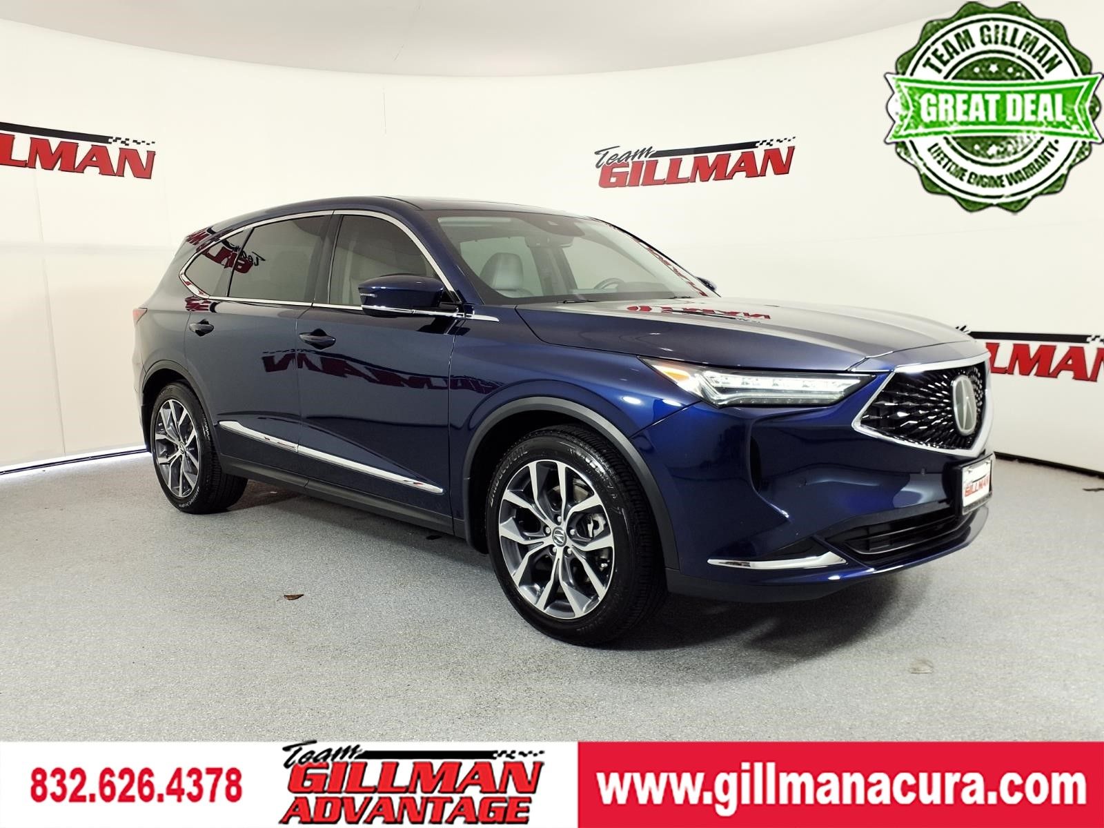 Apex Blue Pearl 2023 Acura MDX FWD with Technology Package SUV / Crossover Front-Wheel Drive Automatic