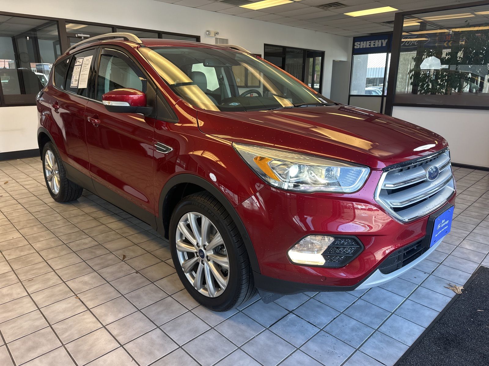 Ruby Red Metallic Tinted Clearcoat 2018 Ford Escape Titanium AWD SUV / Crossover All-Wheel Drive 6-Speed Automatic