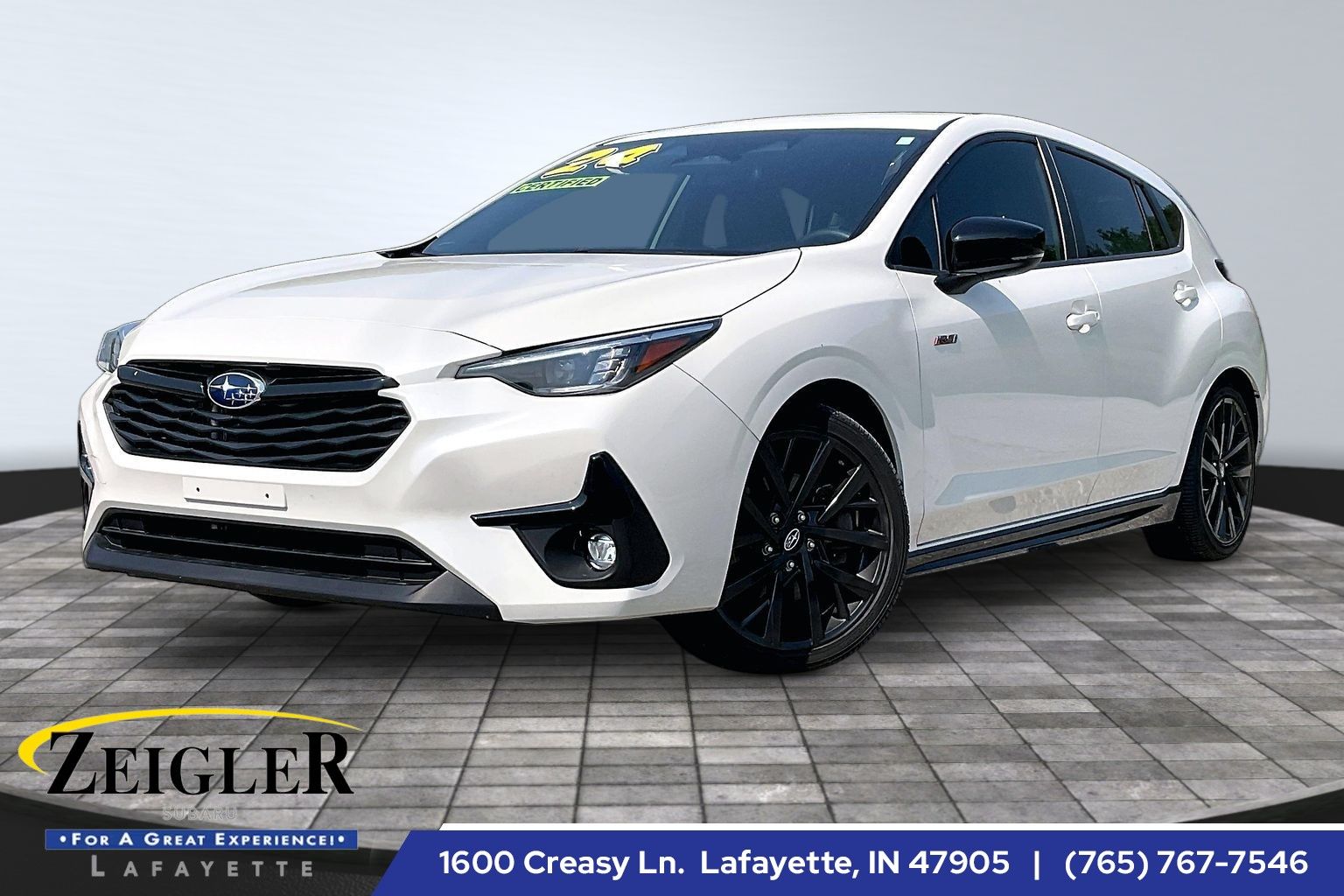 Crystal White Pearl 2024 Subaru Impreza Wagon All-Wheel Drive Continuously Variable Transmission