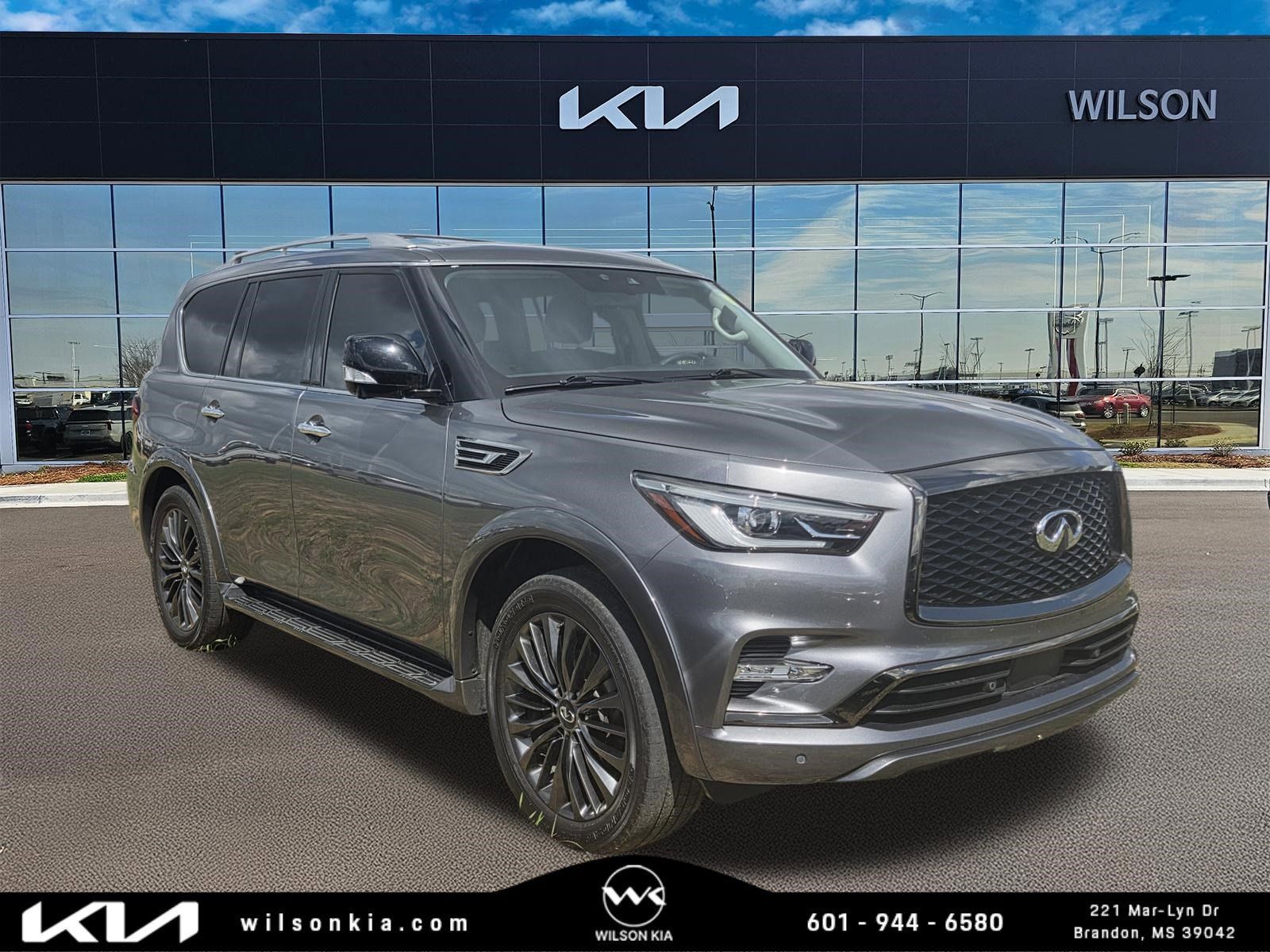 Gray (Graphite Shadow) 2021 INFINITI QX80 Premium Select RWD SUV / Crossover Rear-Wheel Drive 7-Speed Automatic