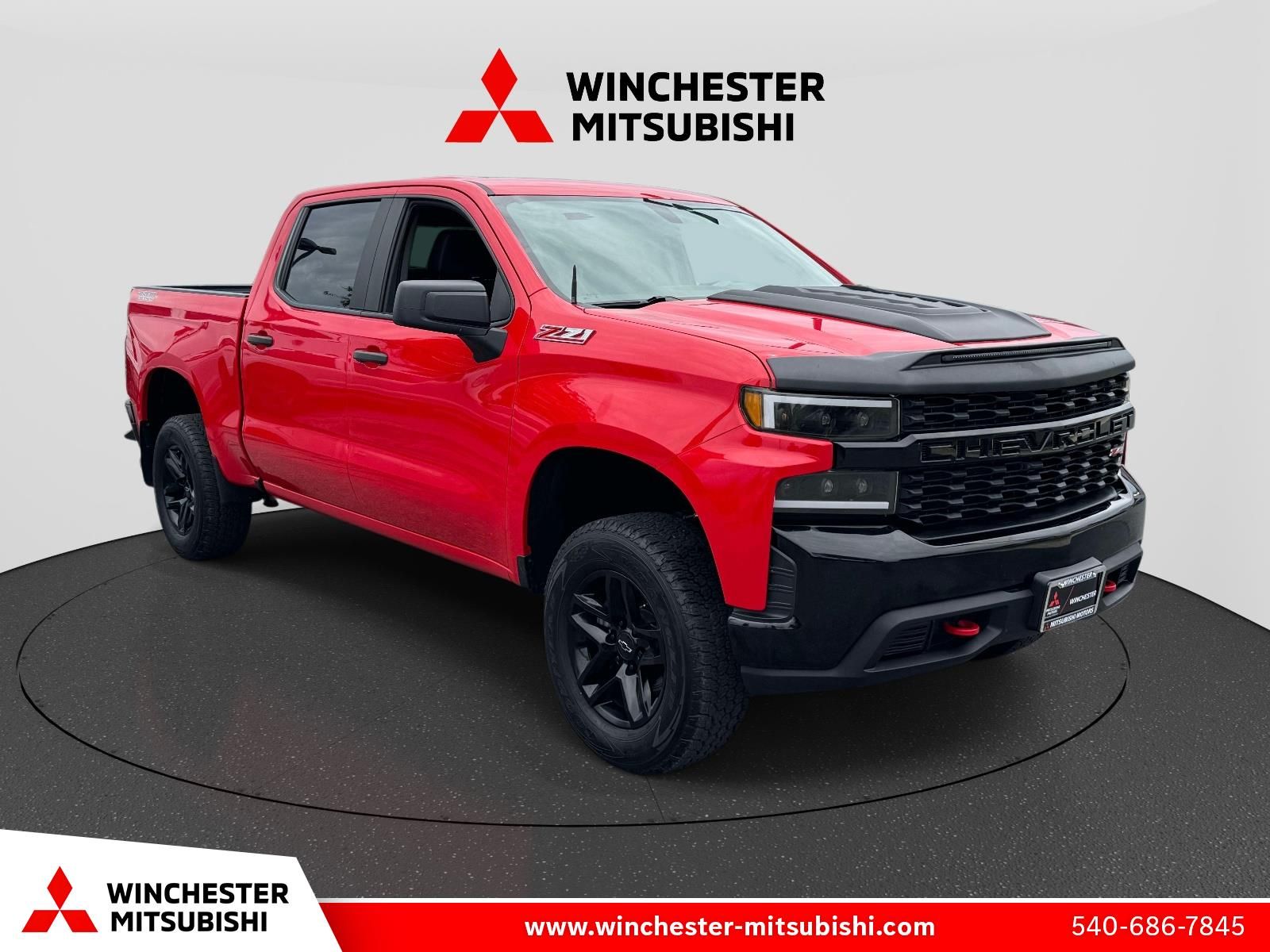 Red Hot 2020 Chevrolet Silverado 1500 Pickup Truck Four-Wheel Drive 6-Speed Automatic Overdrive