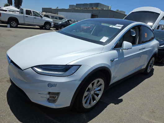 Pearl White Multi-Coat 2018 Tesla Model X SUV / Crossover All-Wheel Drive 1-Speed Automatic