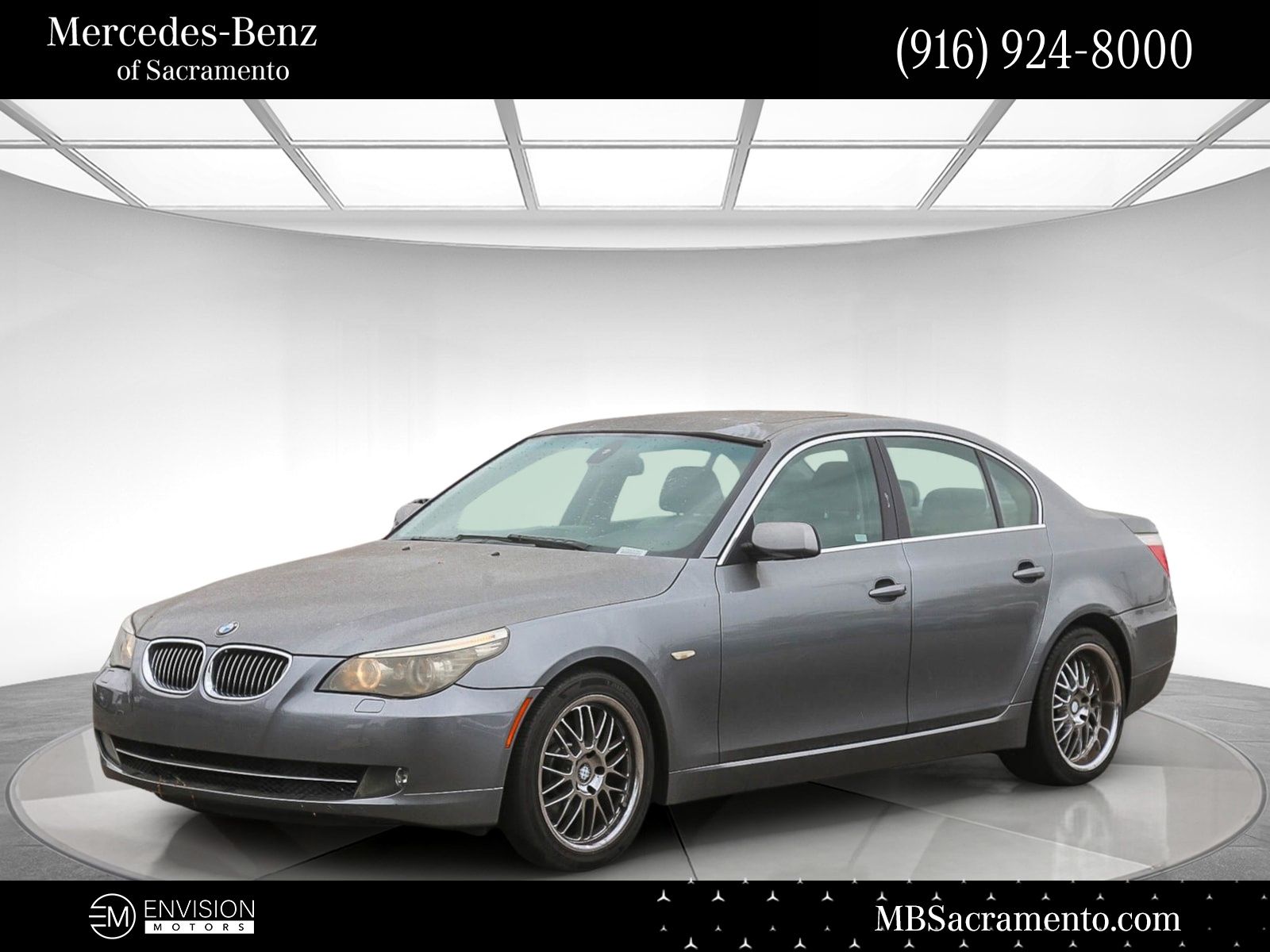 Space Gray Metallic 2008 BMW 5 Series 528i Sedan RWD Sedan Rear-Wheel Drive 6-Speed Automatic