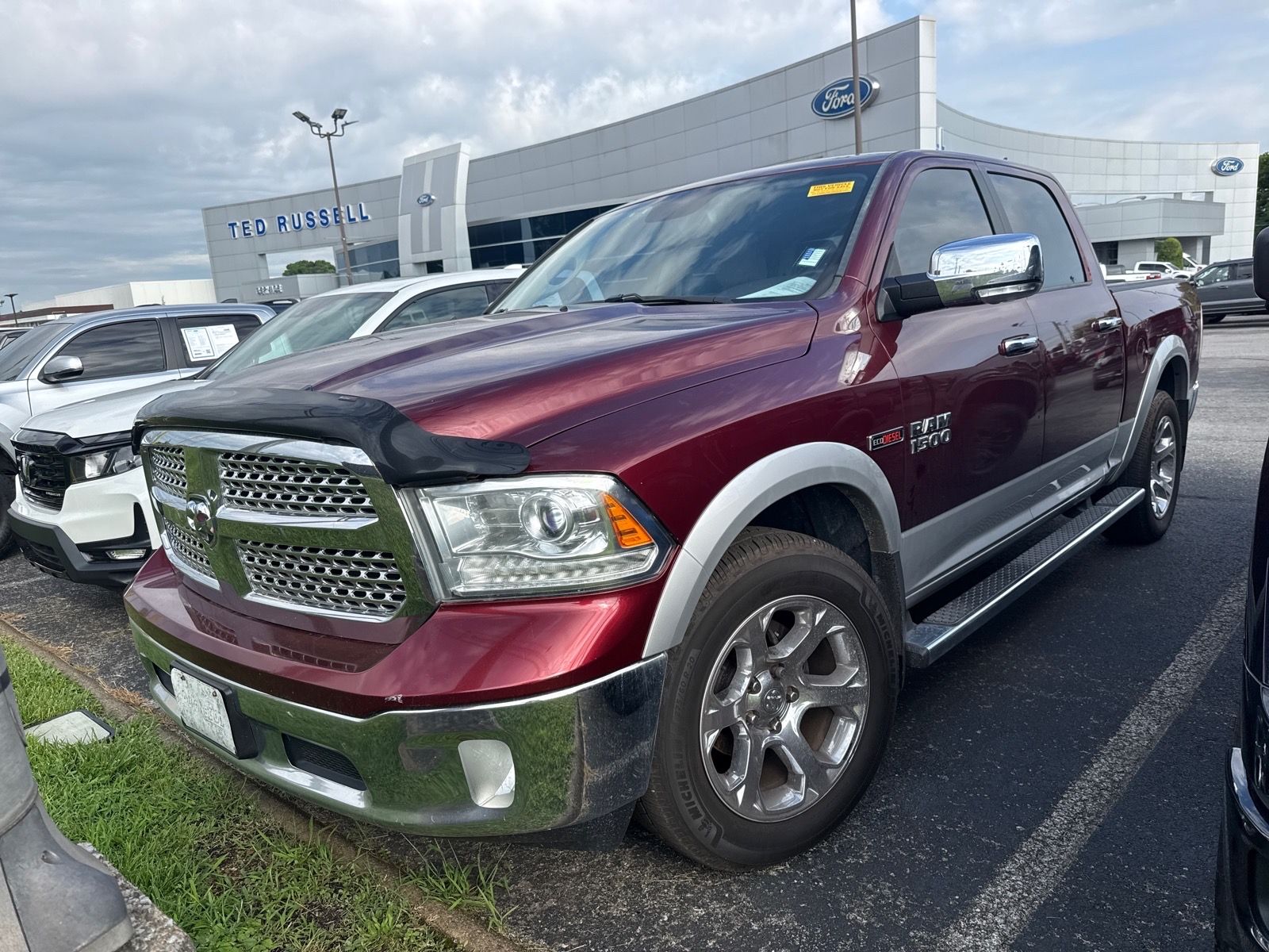 Red 2016 RAM 1500 Pickup Truck Four-Wheel Drive 8-Speed Automatic