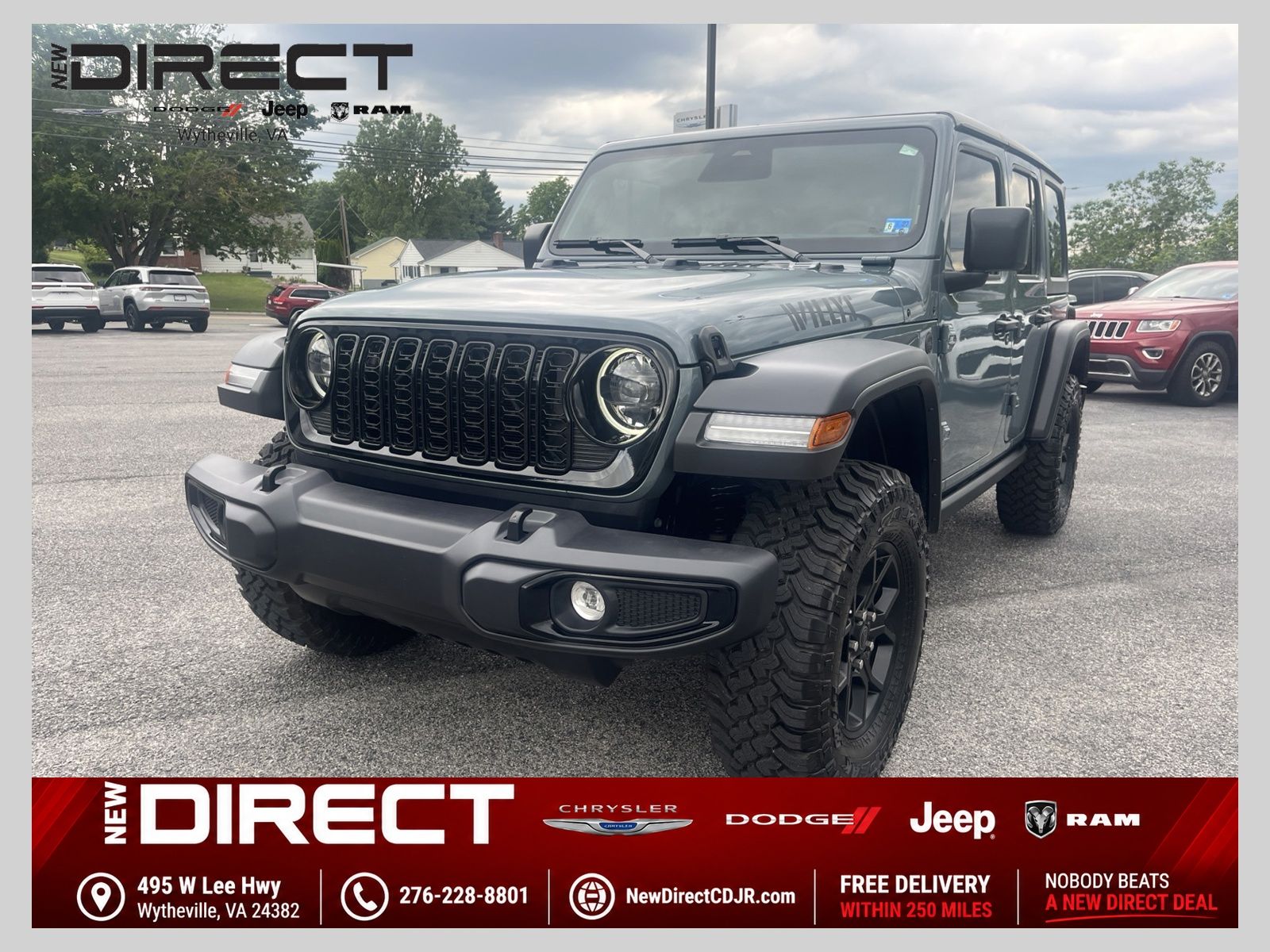 Anvil Clear Coat 2026 Jeep Wrangler SUV / Crossover Four-Wheel Drive 8-Speed Automatic