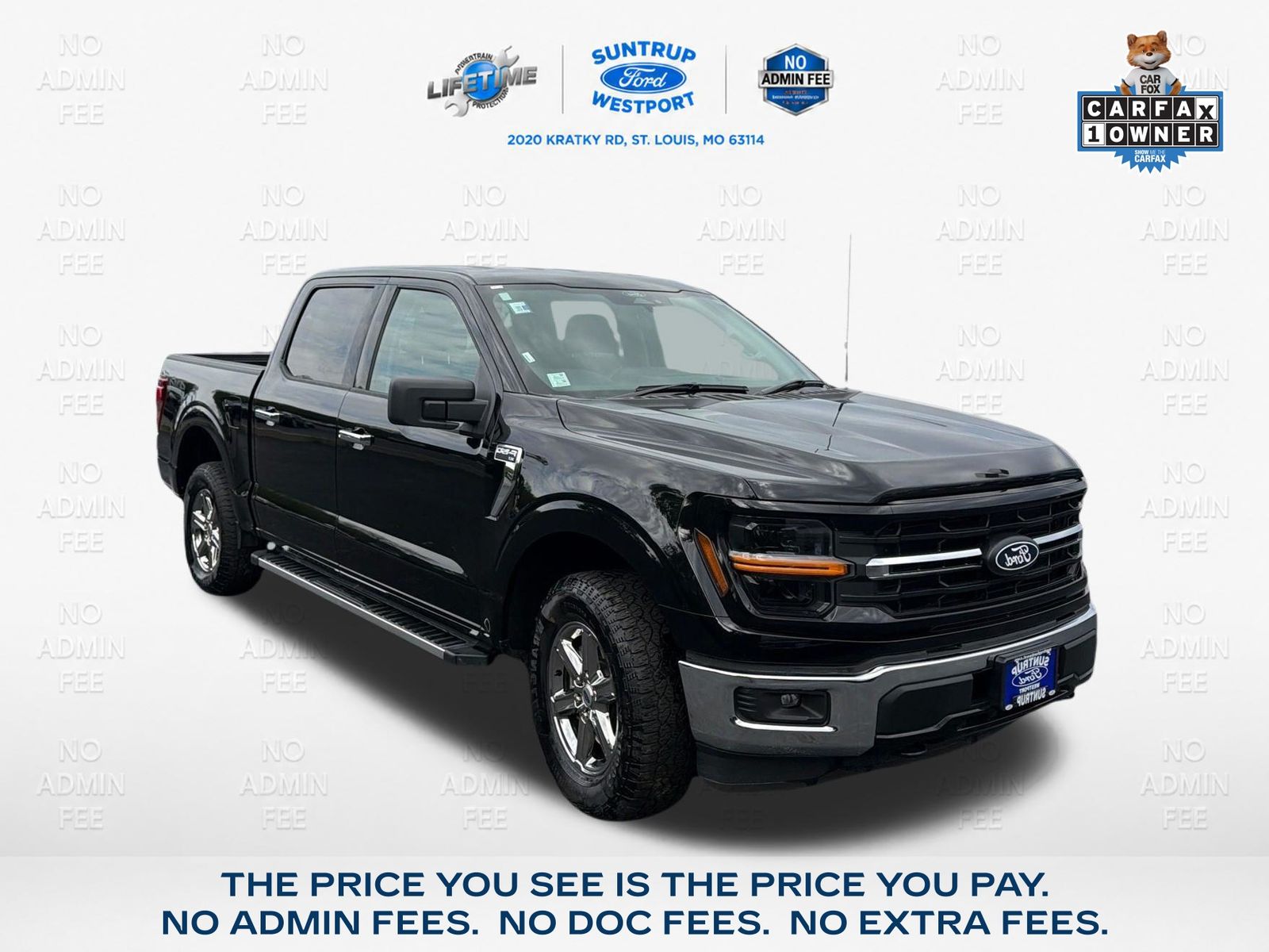 Black Metallic 2025 Ford F-150 Pickup Truck Four-Wheel Drive Automatic