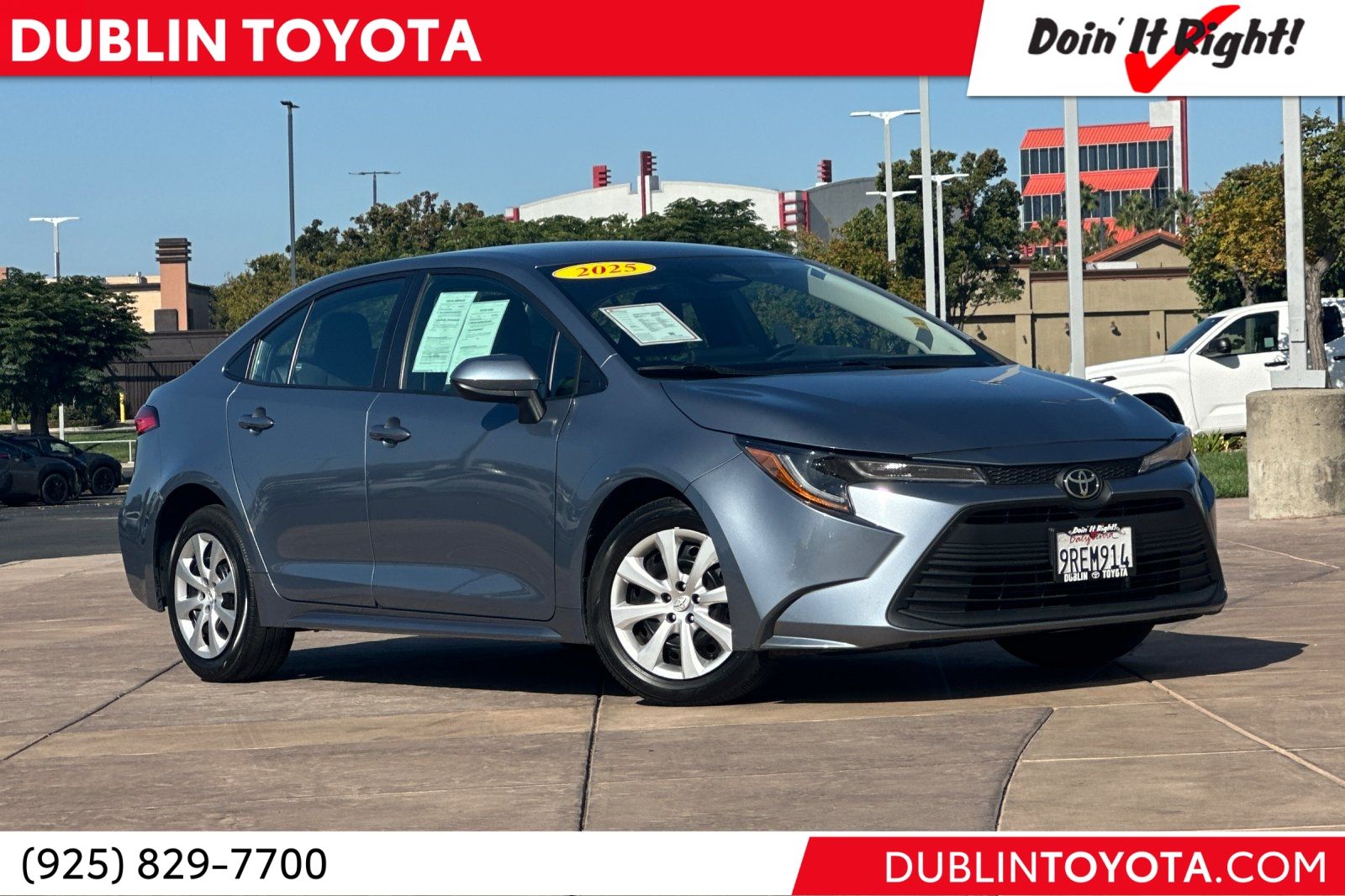 Celestite 2025 Toyota Corolla Sedan Front-Wheel Drive Continuously Variable Transmission