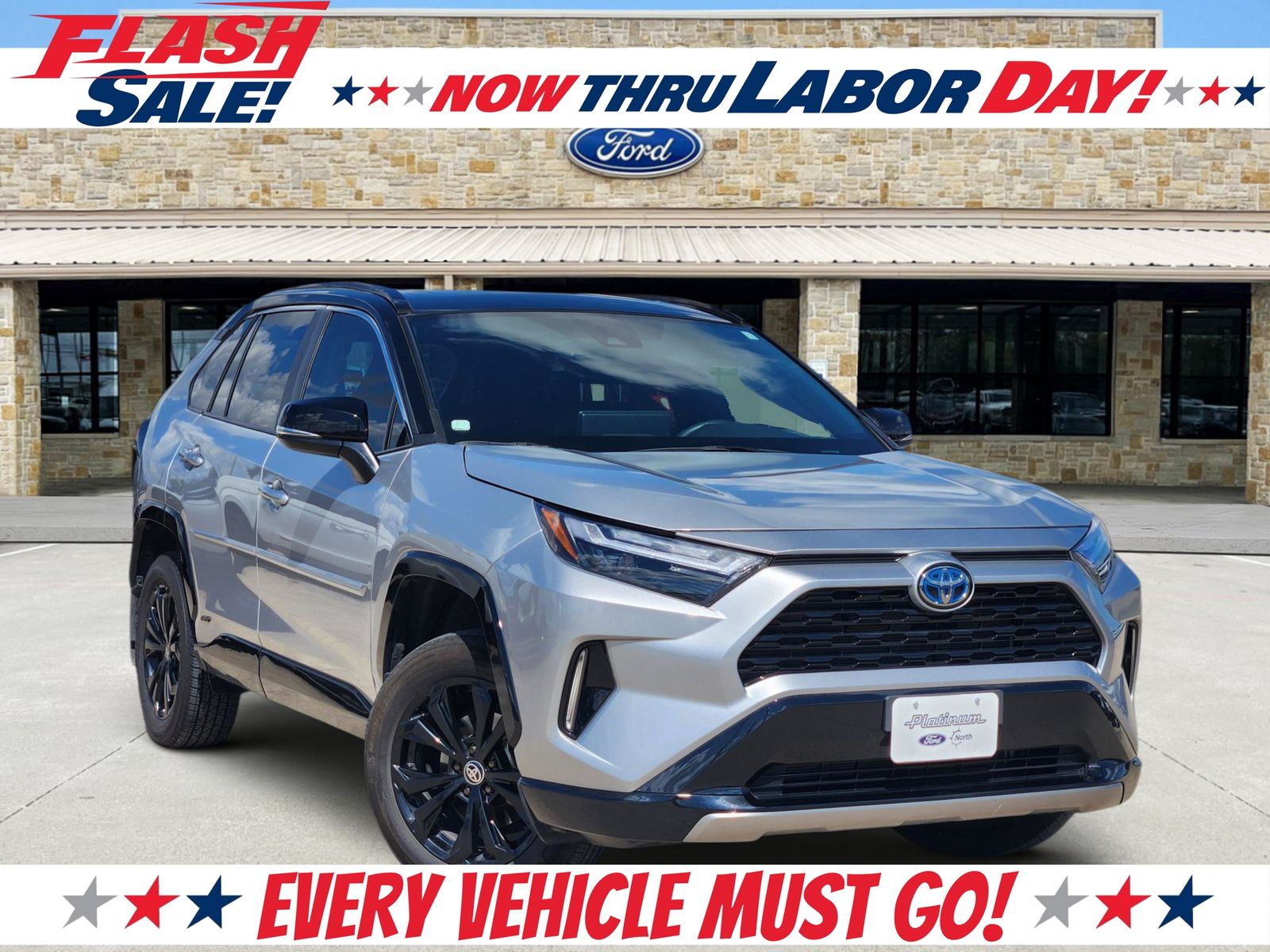 Midnight Black Metallic 2024 Toyota RAV4 Hybrid SUV / Crossover All-Wheel Drive Continuously Variable Transmission