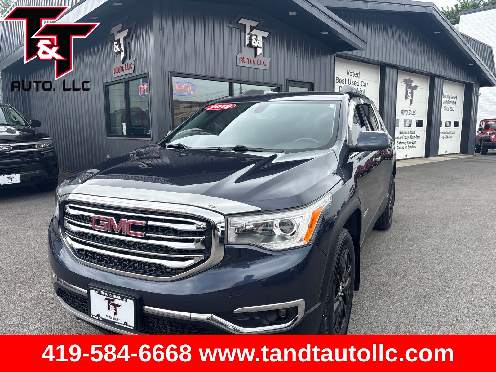 Blue Steel Metallic 2019 GMC Acadia SUV / Crossover Four-Wheel Drive 6-Speed Automatic