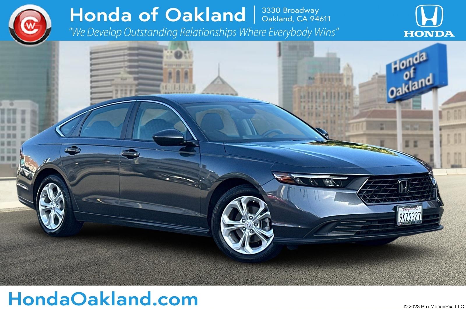 Meteorite Gray Metallic 2024 Honda Accord Sedan Front-Wheel Drive Continuously Variable Transmission