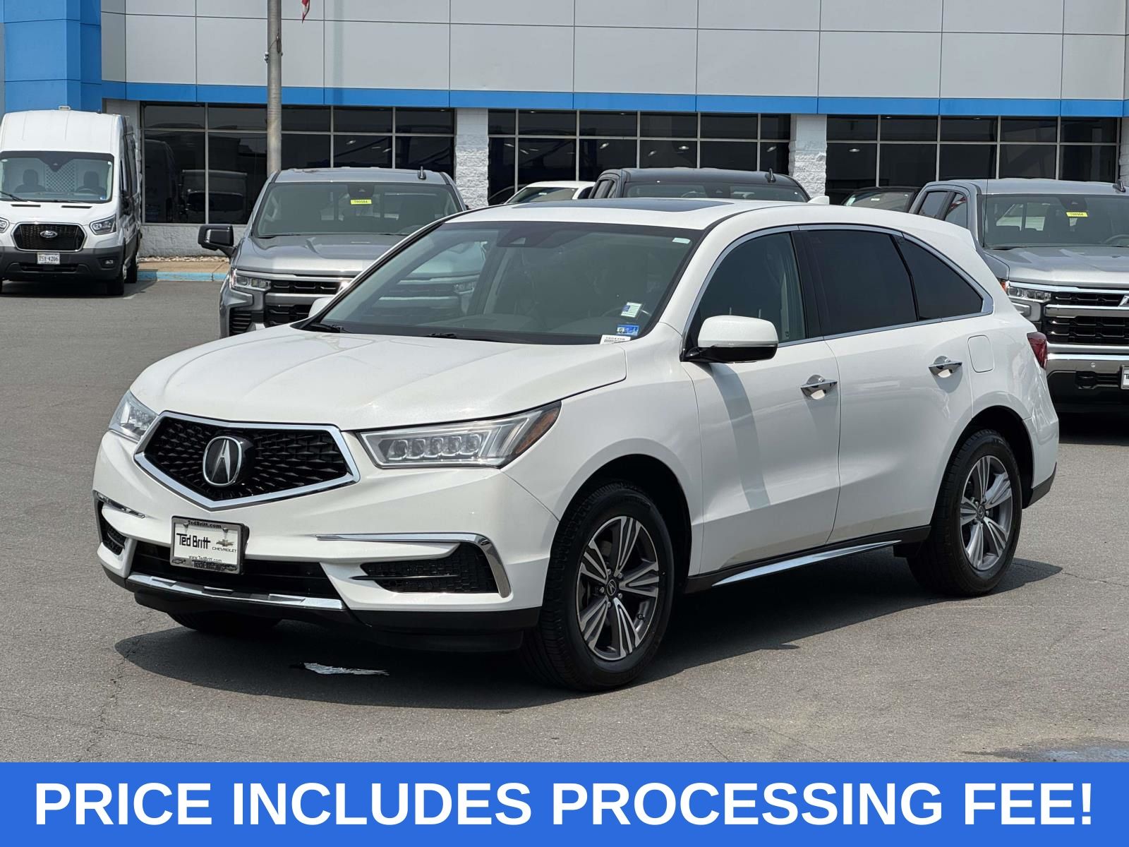 White 2020 Acura MDX SUV / Crossover Front-Wheel Drive 9-Speed Automatic