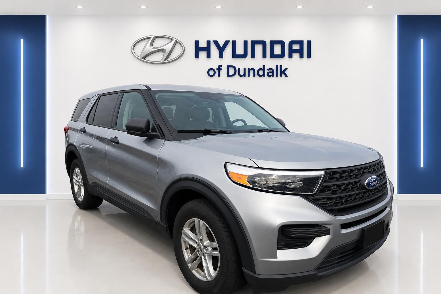 Silver Metallic 2023 Ford Explorer SUV / Crossover All-Wheel Drive Automatic
