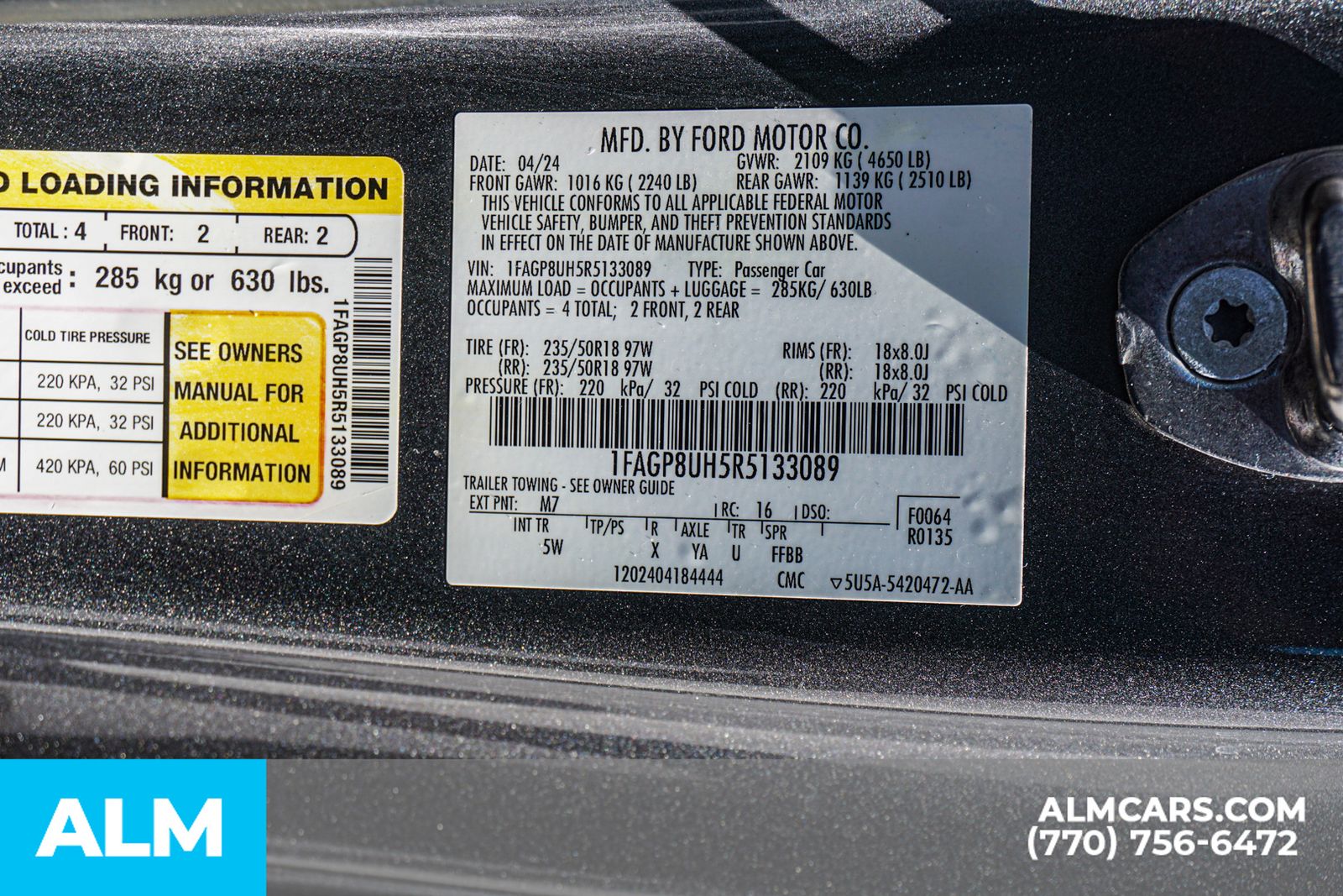 Used 2024 Gray Ford EcoBoost Premium image 53
