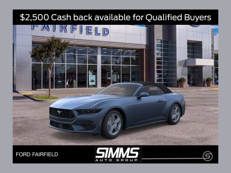 Vapor Blue Metallic 2026 Ford Mustang Convertible Rear-Wheel Drive Automatic