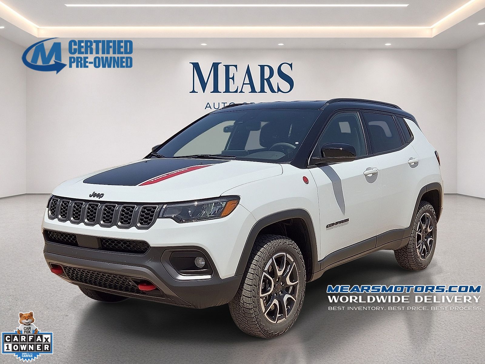 Bright White Clearcoat 2025 Jeep Compass SUV / Crossover Four-Wheel Drive 8-Speed Automatic