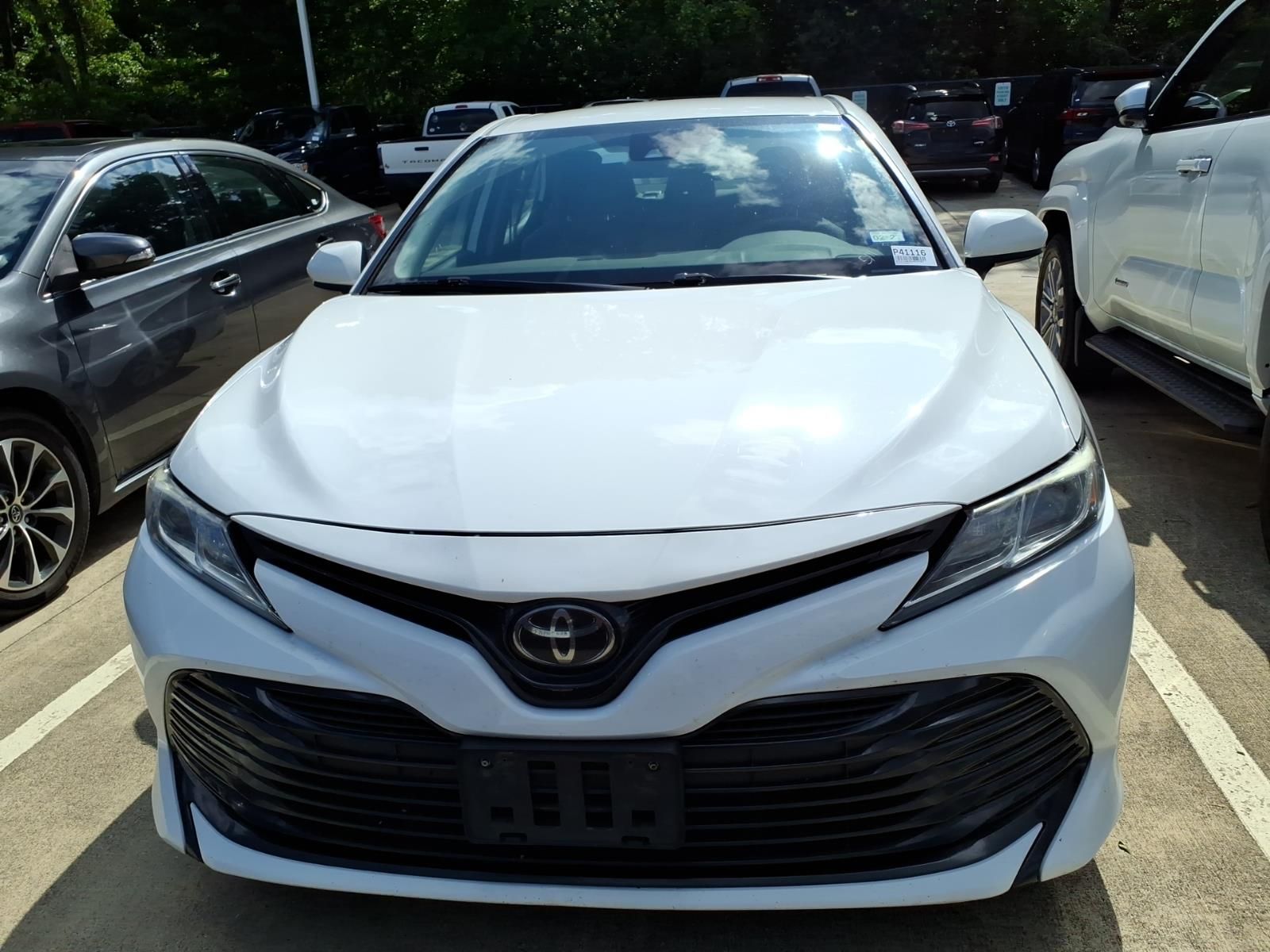 2020 Toyota Camry LE White at Joe Myers Mazda Kia