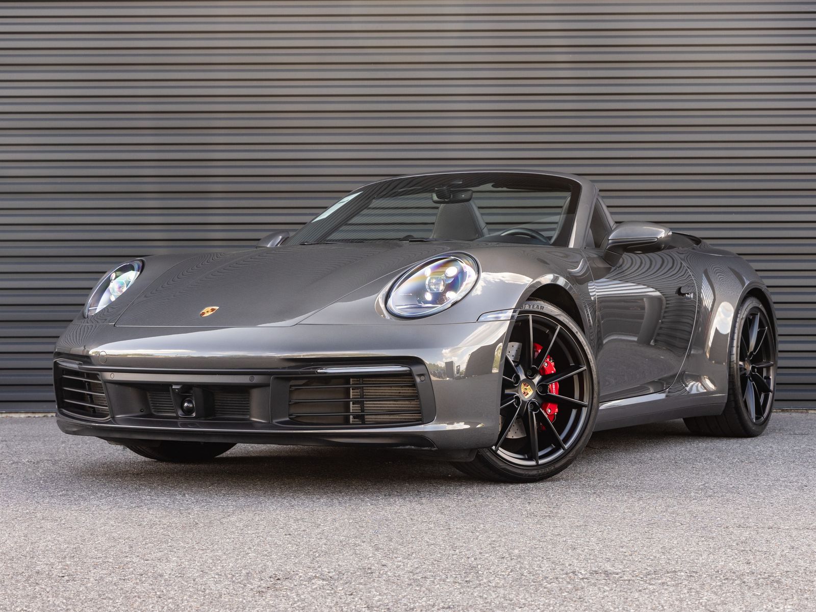 Gray (Agate Grey Metallic) 2020 Porsche 911 Convertible Rear-Wheel Drive 8-Speed Automatic