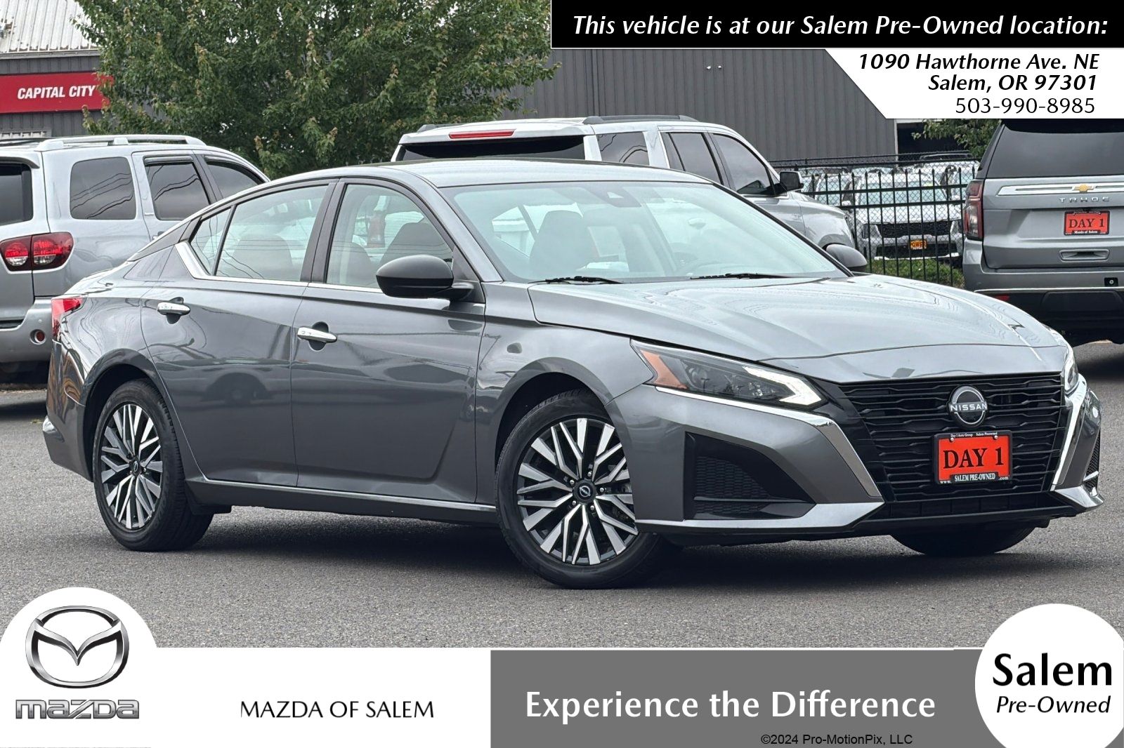 Gray (Gun Metallic) 2024 Nissan Altima 2.5 SV FWD Sedan Front-Wheel Drive Continuously Variable Transmission