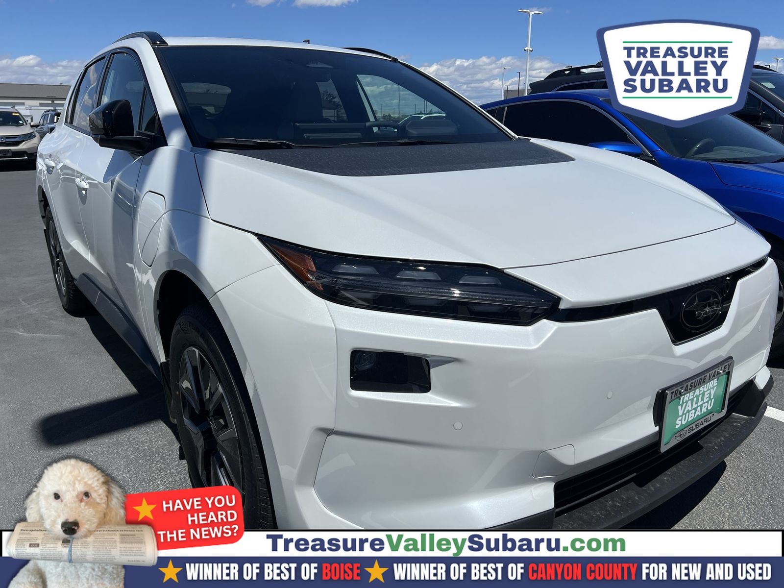 Cosmic White Pearl 2026 Subaru Solterra Premium AWD SUV / Crossover All-Wheel Drive 1-Speed Automatic