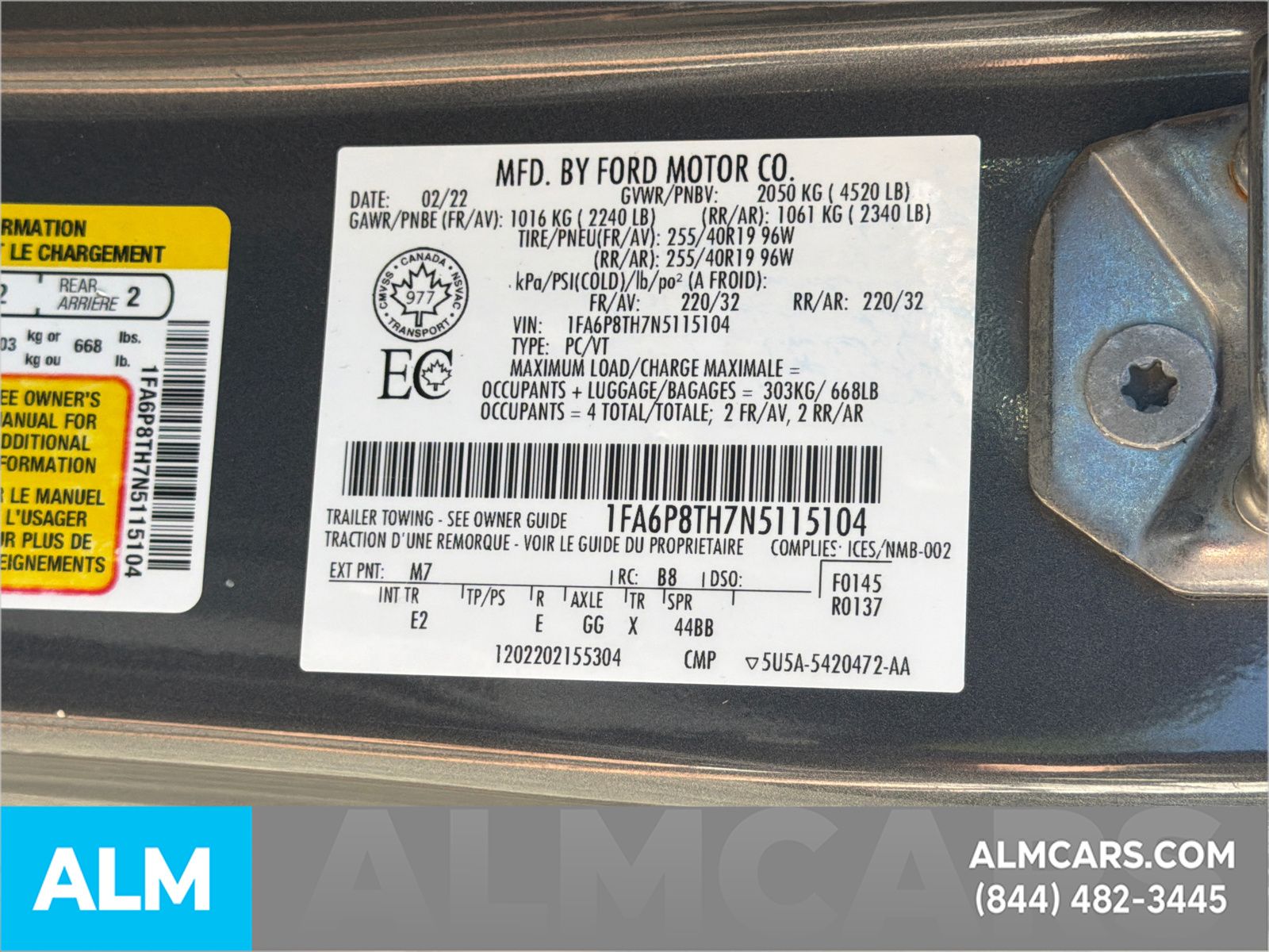 Used 2022 Gray Ford EcoBoost Premium image 35
