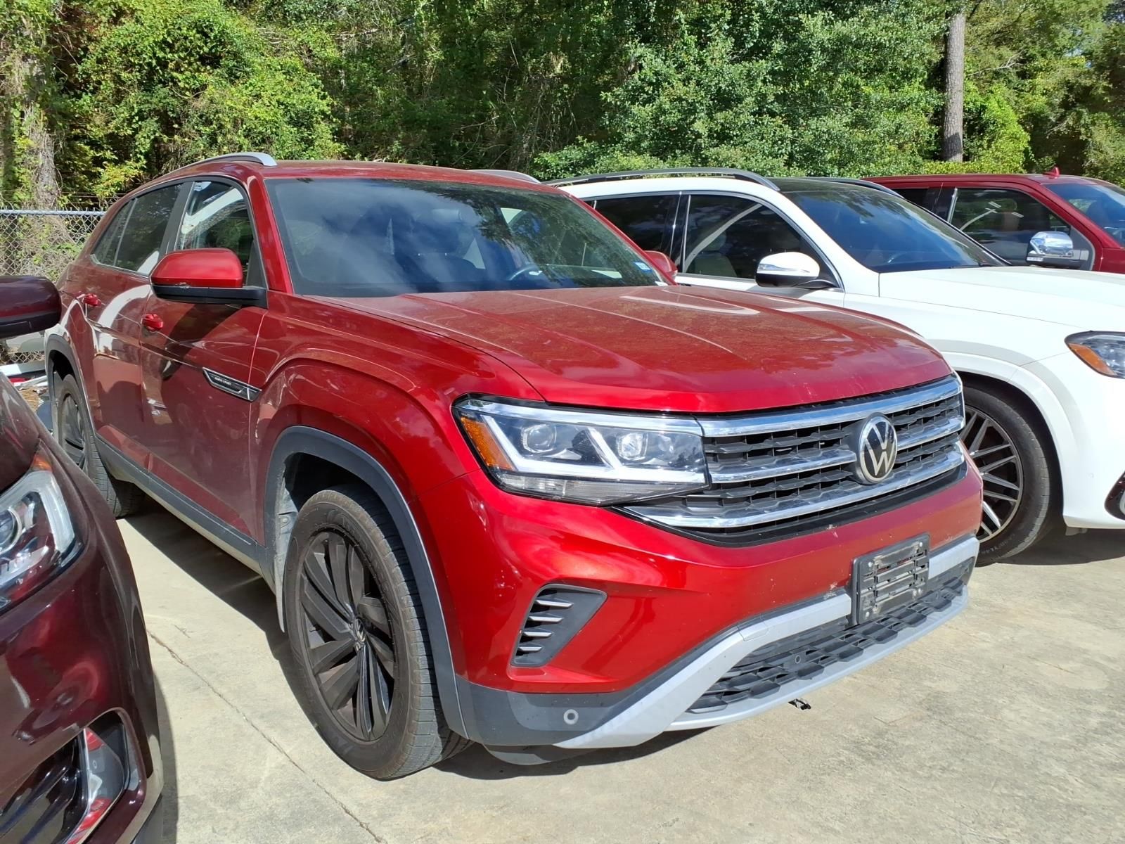 2021 Volkswagen Atlas Cross Sport 3.6L V6 SE w/Technology Red at DeMontrond Auto Country